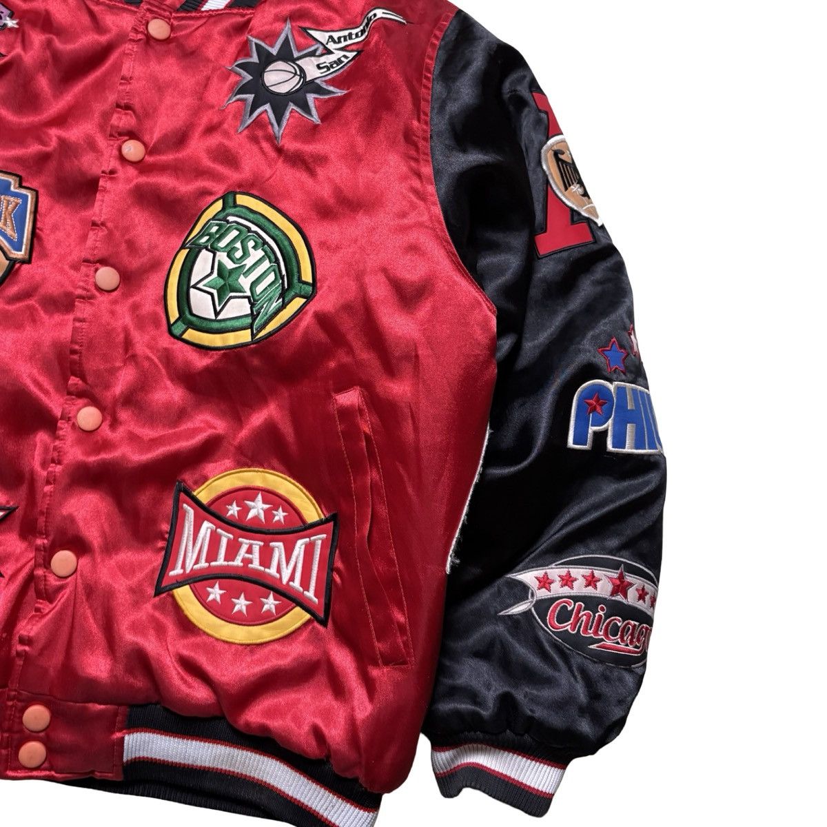 Other Vintage Mens NBA Satin Varsity Jacket Mega USAA Classic L Size US L / EU 52-54 / 3 - 2 Thumbnail