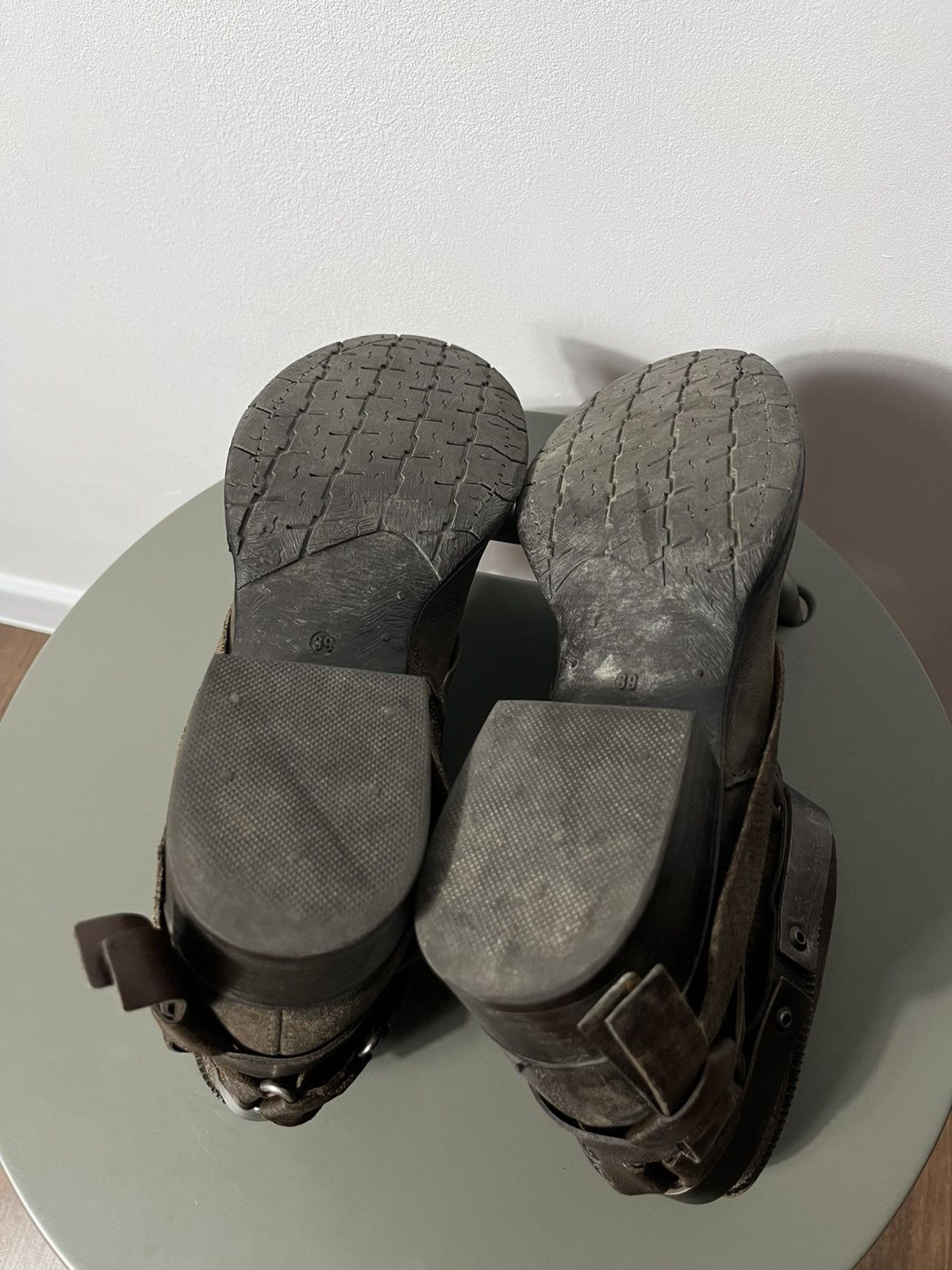 Vintage Avant-Garde Distressed Boots Size 39 – Grunge Military Style Size US 8 / IT 38 - 12 Thumbnail