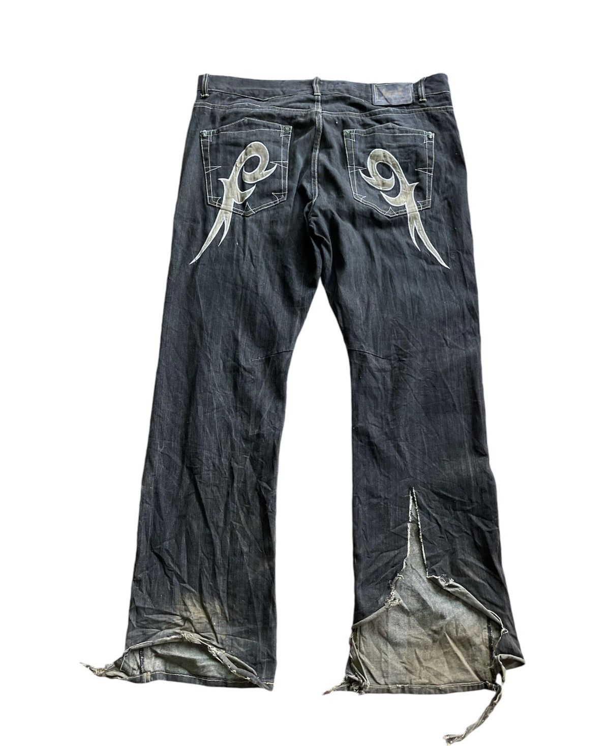 Vintage Inkslingers Baggy Faded Distressed Jeans