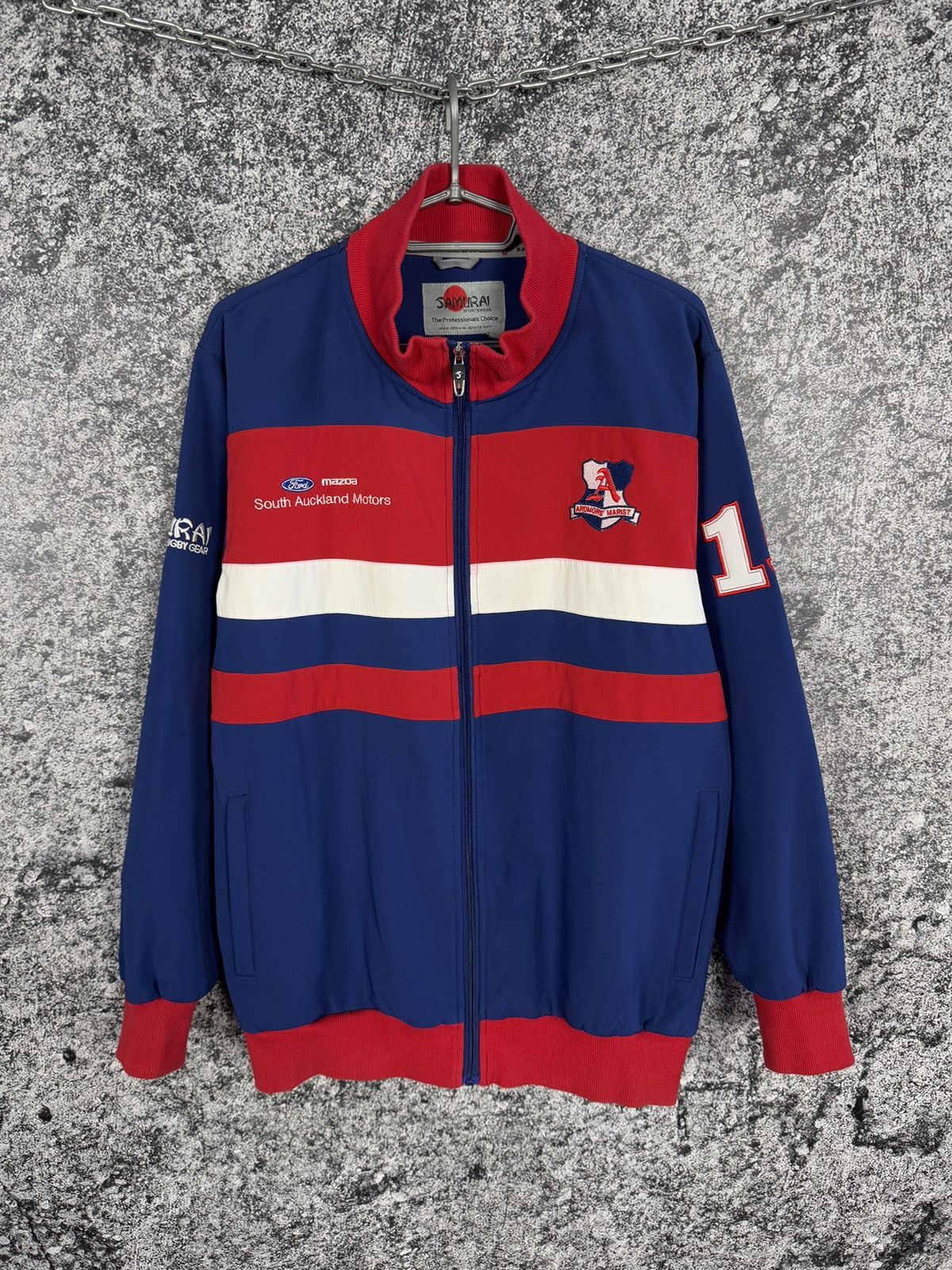Vintage Samurai Rugby Marist Team Jacket Vintage England Style Sz L Size US L / EU 52-54 / 3 - 1 Thumbnail