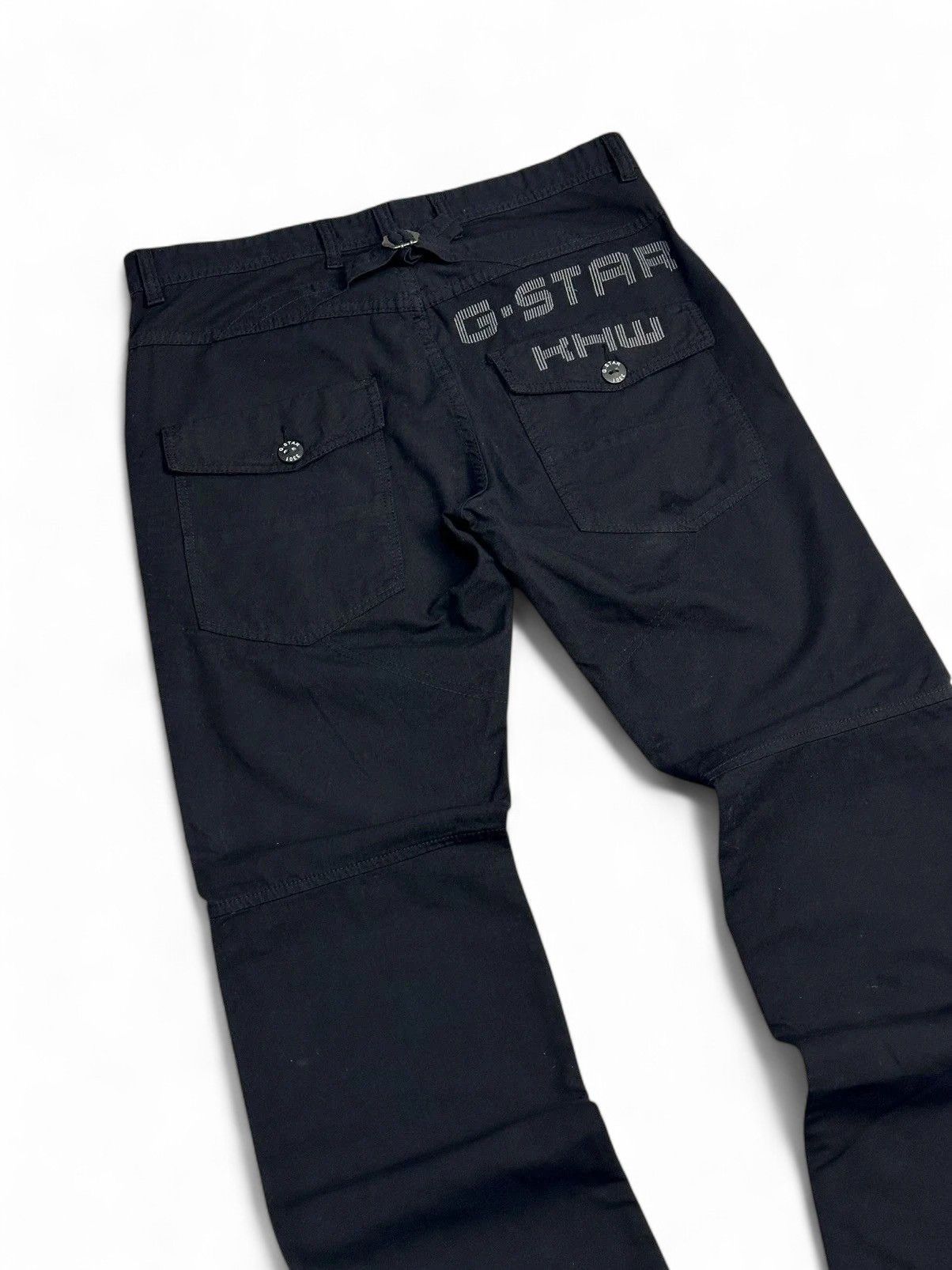 Diesel G-Star Raw Y2K Tech Carpenter Denim Pants Black Workwear 34 Size US 34 / EU 50 - 12 Thumbnail