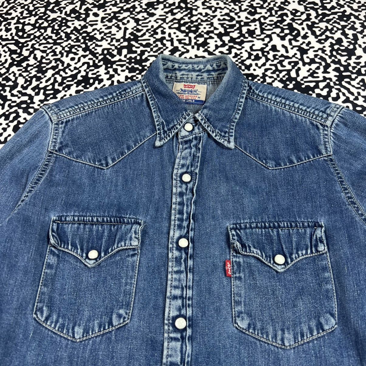 Levi's Vintage Clothing Vintage 00s Levis Red Tab Denim Shirts Retro Casual Style Size M / US 6-8 / IT 42-44 - 6 Thumbnail