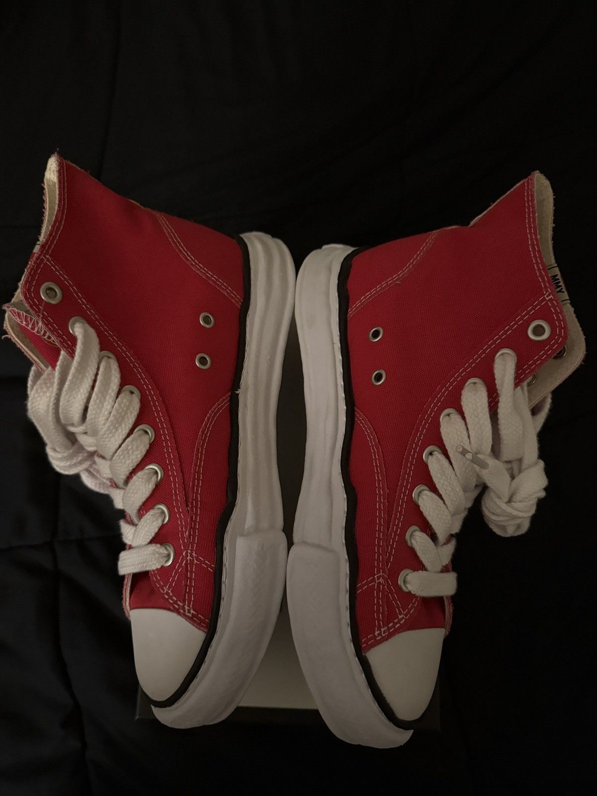 Maison MIHARA YASUHIRO Maison Mihara Yasuhiro red Peterson High 43 Size US 10 / EU 43 - 3 Thumbnail