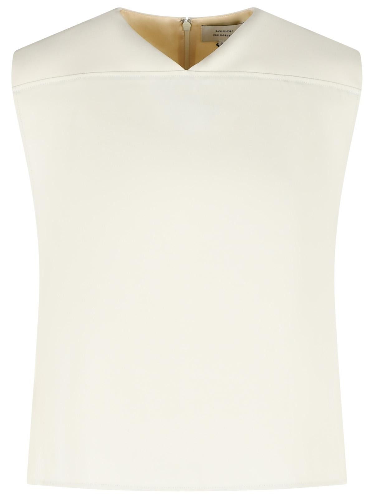 Loulou de Saison LOULOU DE SAISON 'Daika' Viscose And Ivory Wool Blouse Size M / US 6-8 / IT 42-44 - 1 Thumbnail