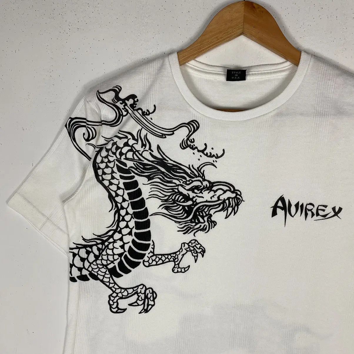 Avirex VINTAGE AVIREX JAPANESE DRAGON SUKAJAN THERMAL TEE Size US L / EU 52-54 / 3 - 3 Thumbnail