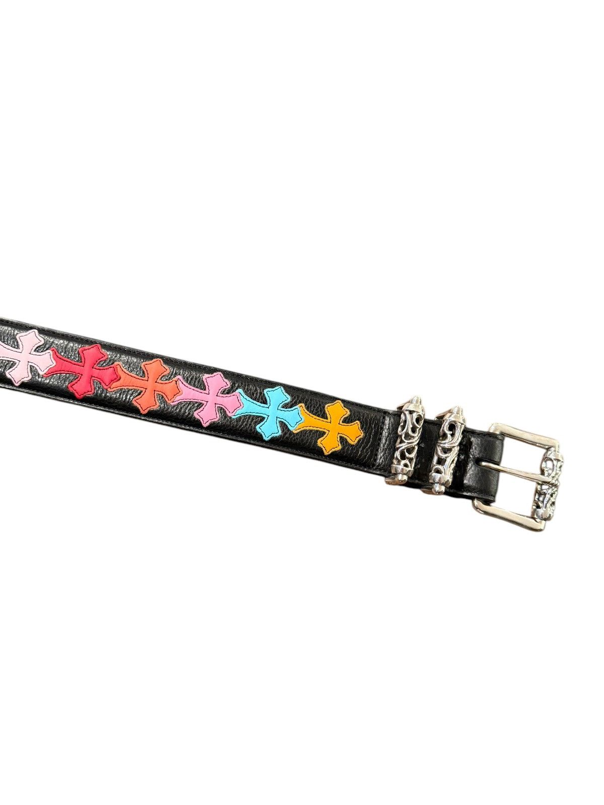 Chrome Hearts 1/1 Multi Color Cross Patch Roller Belt Size 34 - 17 Thumbnail
