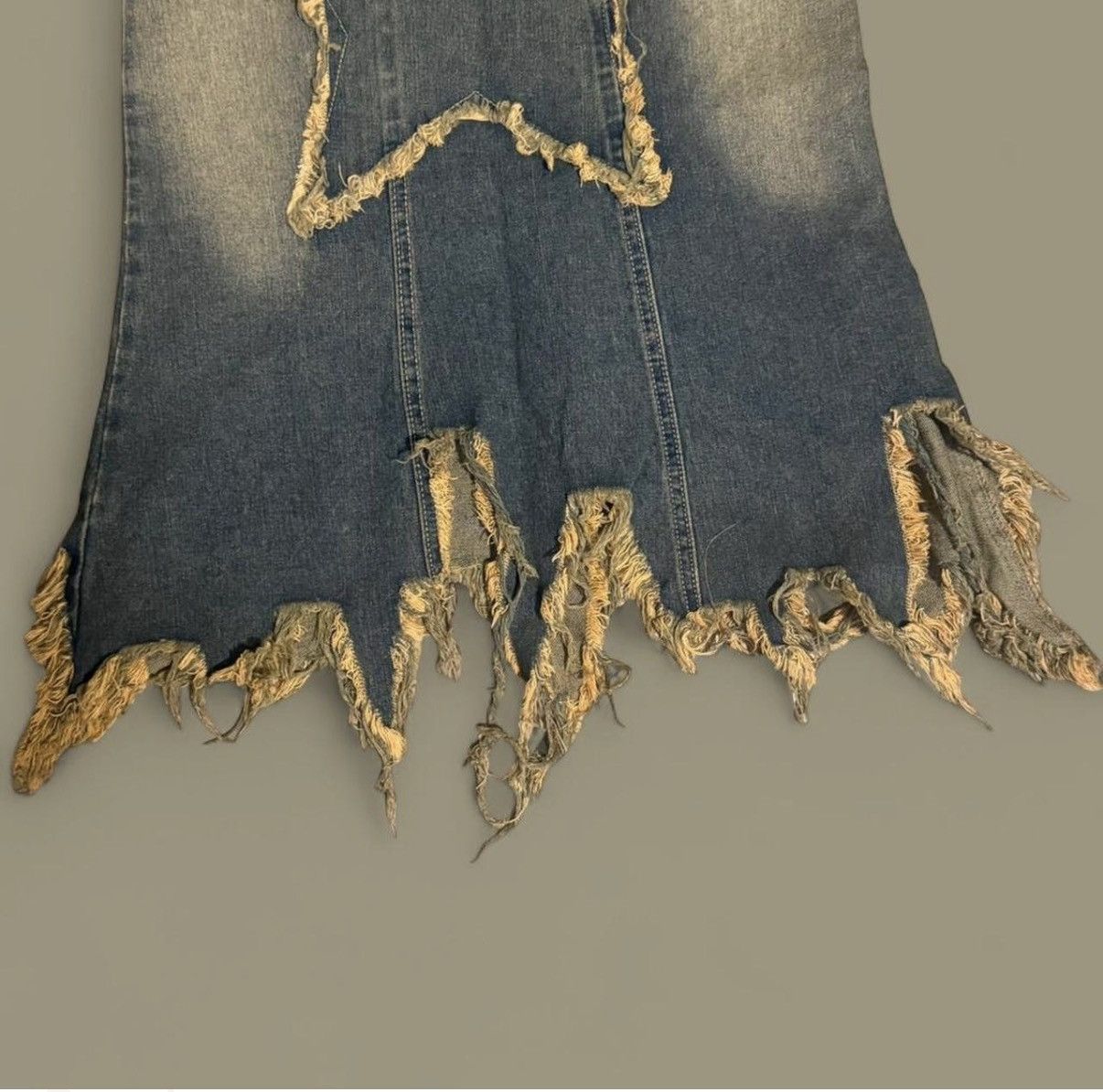 Other Denim Skirt with Star Design Size 26" / US 2 / IT 38 - 3 Thumbnail