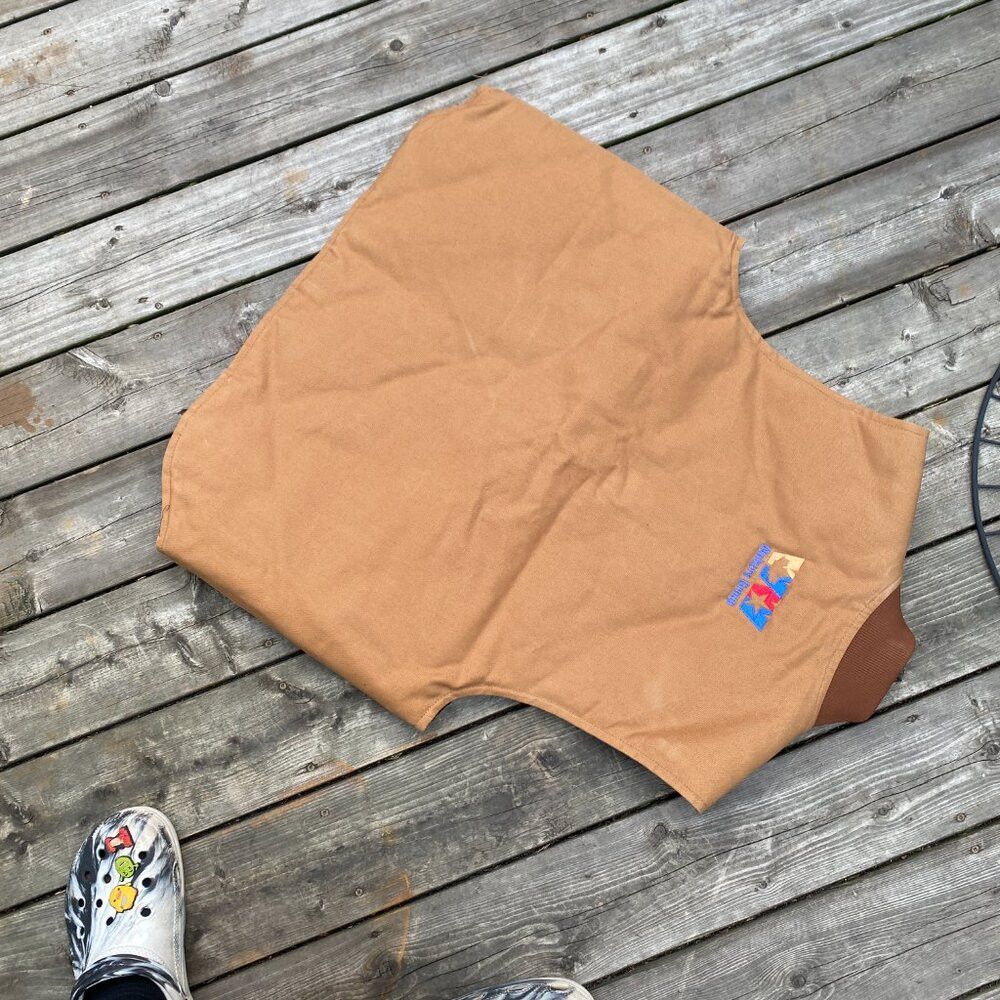 Carhartt Vintage 90s Carhartt Insulated Canvas Vest XL Brown Size US XL / EU 56 / 4 - 6 Thumbnail