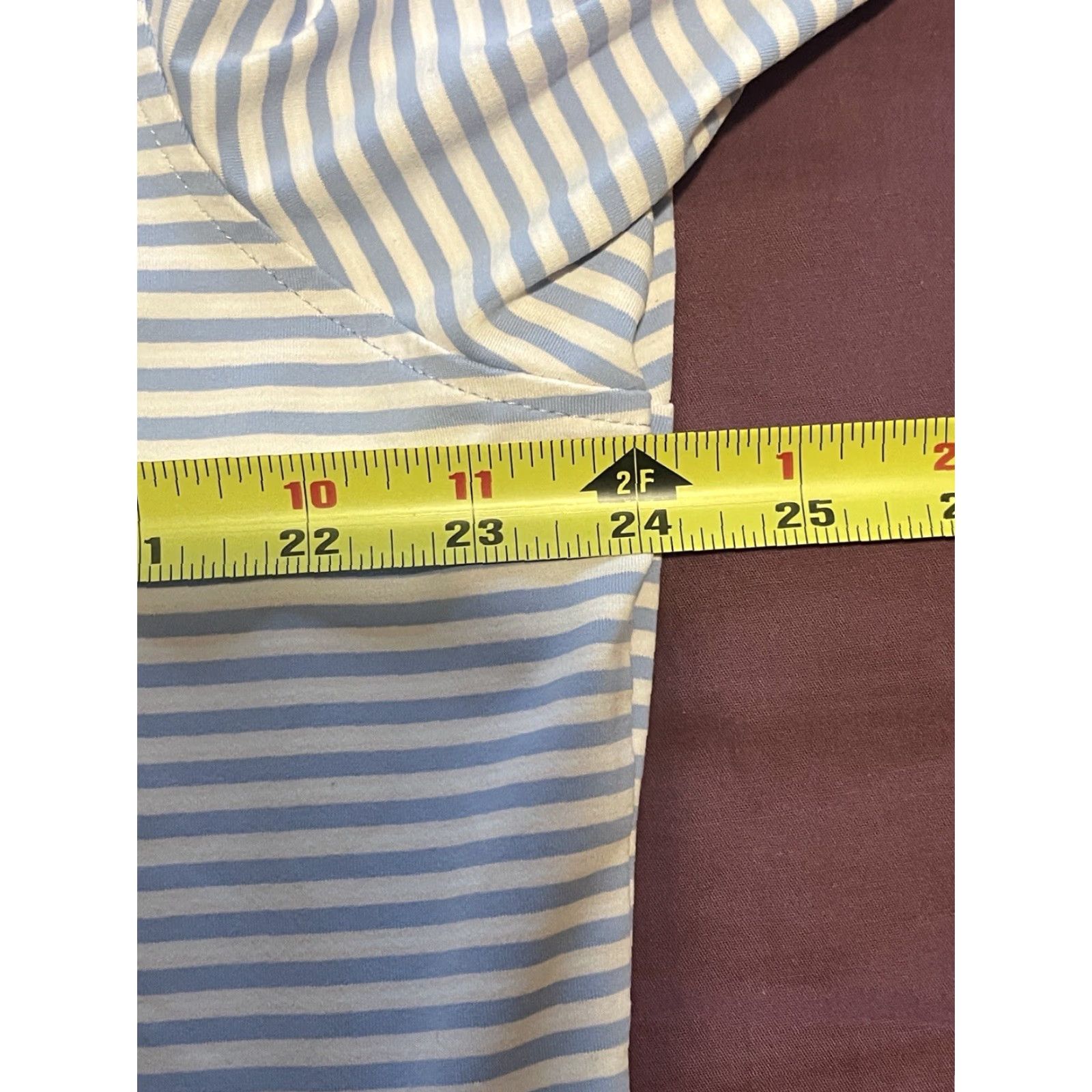 Peter Millar Peter Millar Crown Crafted Polo Men's XL White/Blue Stripes Shirt Short Sleeve Knit Casual Golf Size US XL / EU 56 / 4 - 6 Thumbnail