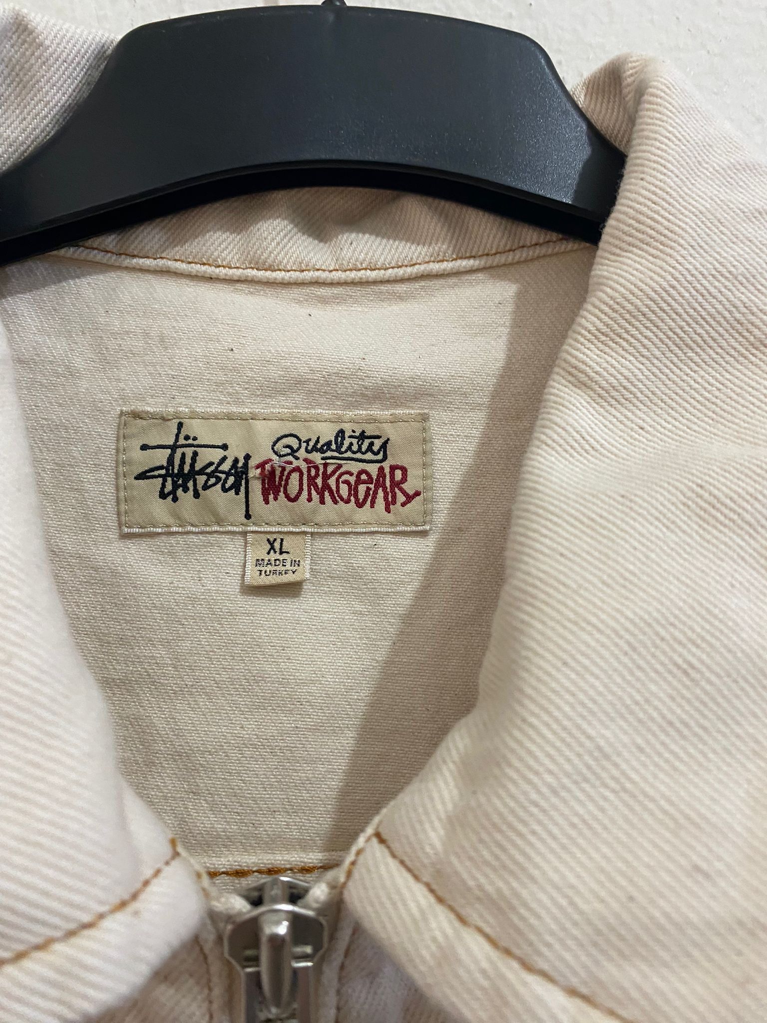 Stussy ZIP WORK JACKET DENIM Size US XL / EU 56 / 4 - 8 Thumbnail