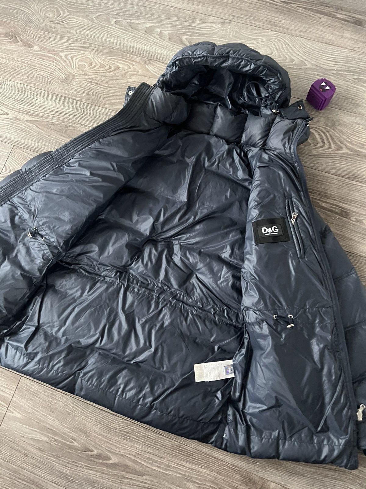 Dolce & Gabbana Rare Dolce & Gabbana Down Puffer Jacket Embroidered DG Hood Size US L / EU 52-54 / 3 - 14 Thumbnail