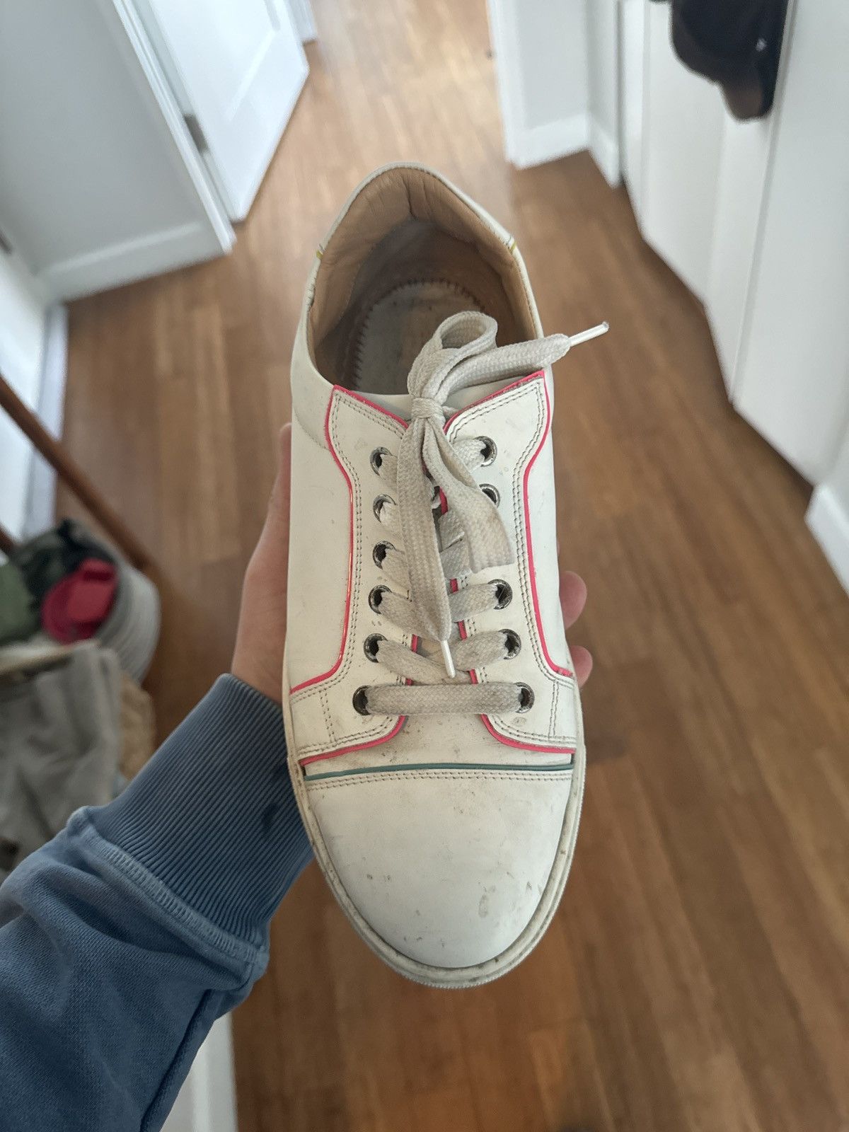 Christian Louboutin Christian Louboutin Women White Sneakers Size US 10 / IT 40 - 8 Thumbnail