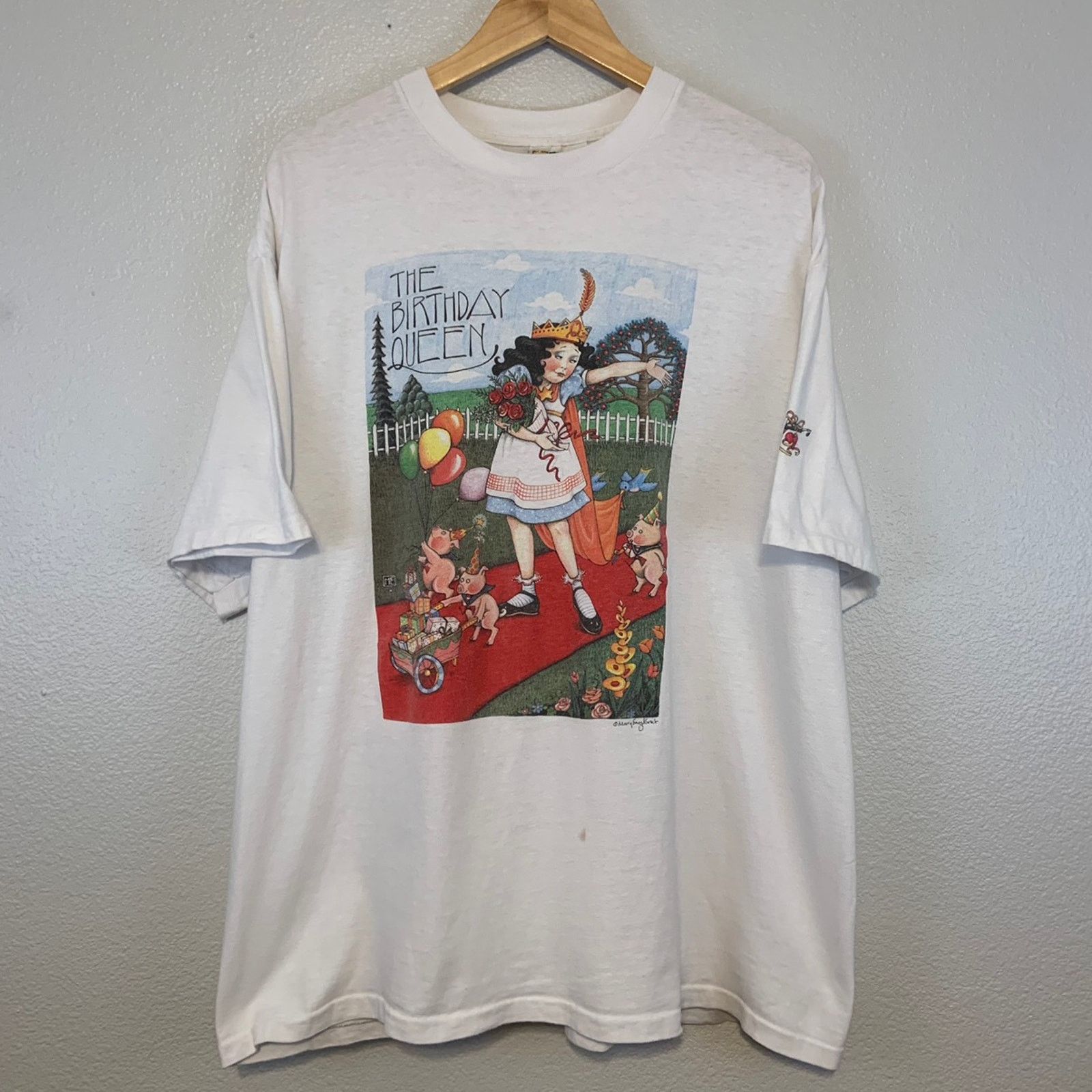 Vintage Vintage The Birthday Queen Tee Size US XXL / EU 58 / 5 - 1 Thumbnail