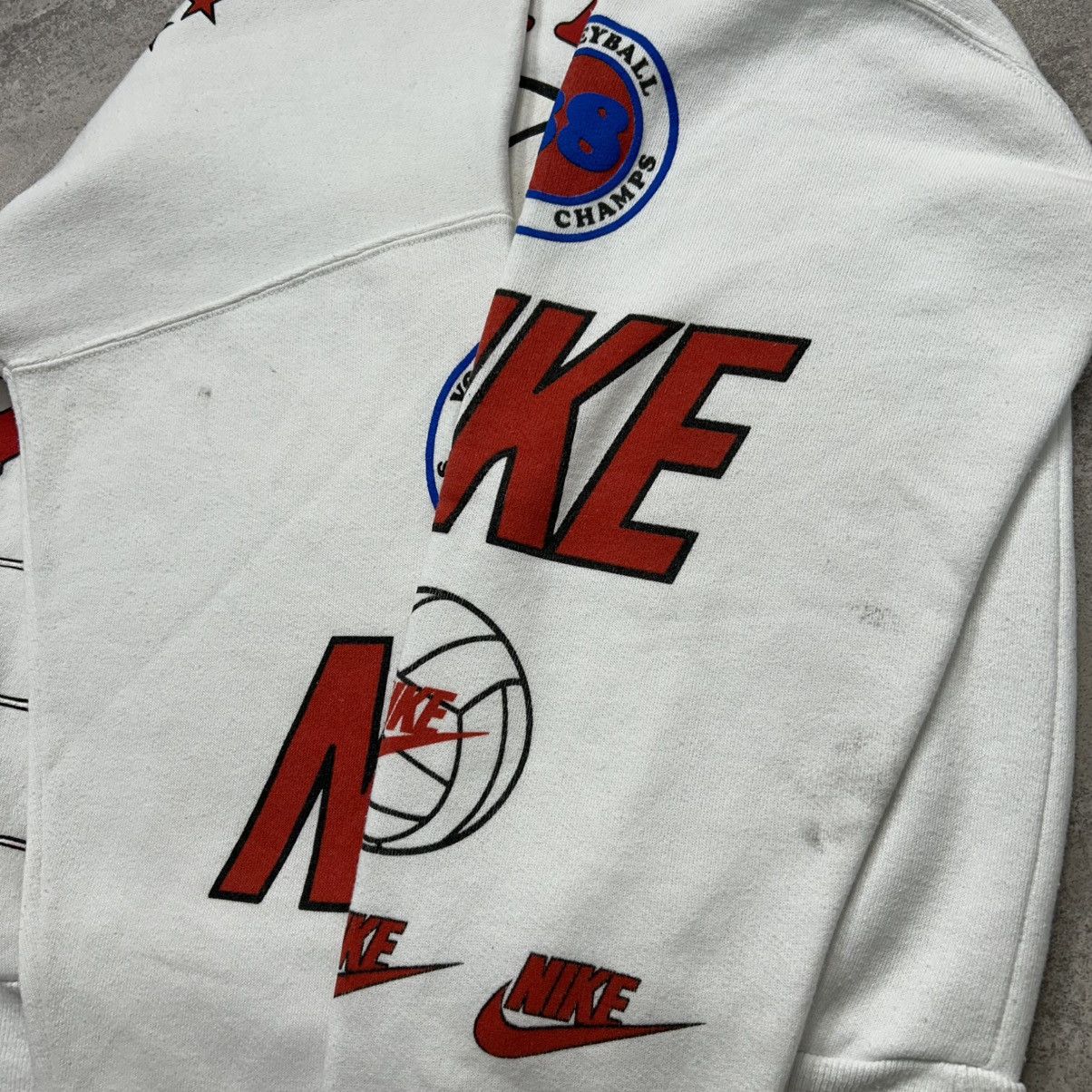 Nike × Vintage VTG 90s NIKE VOLLEYBALL TEAM AllSTAR PULLOVER SWEATSHIRT Size US L / EU 52-54 / 3 - 10 Thumbnail