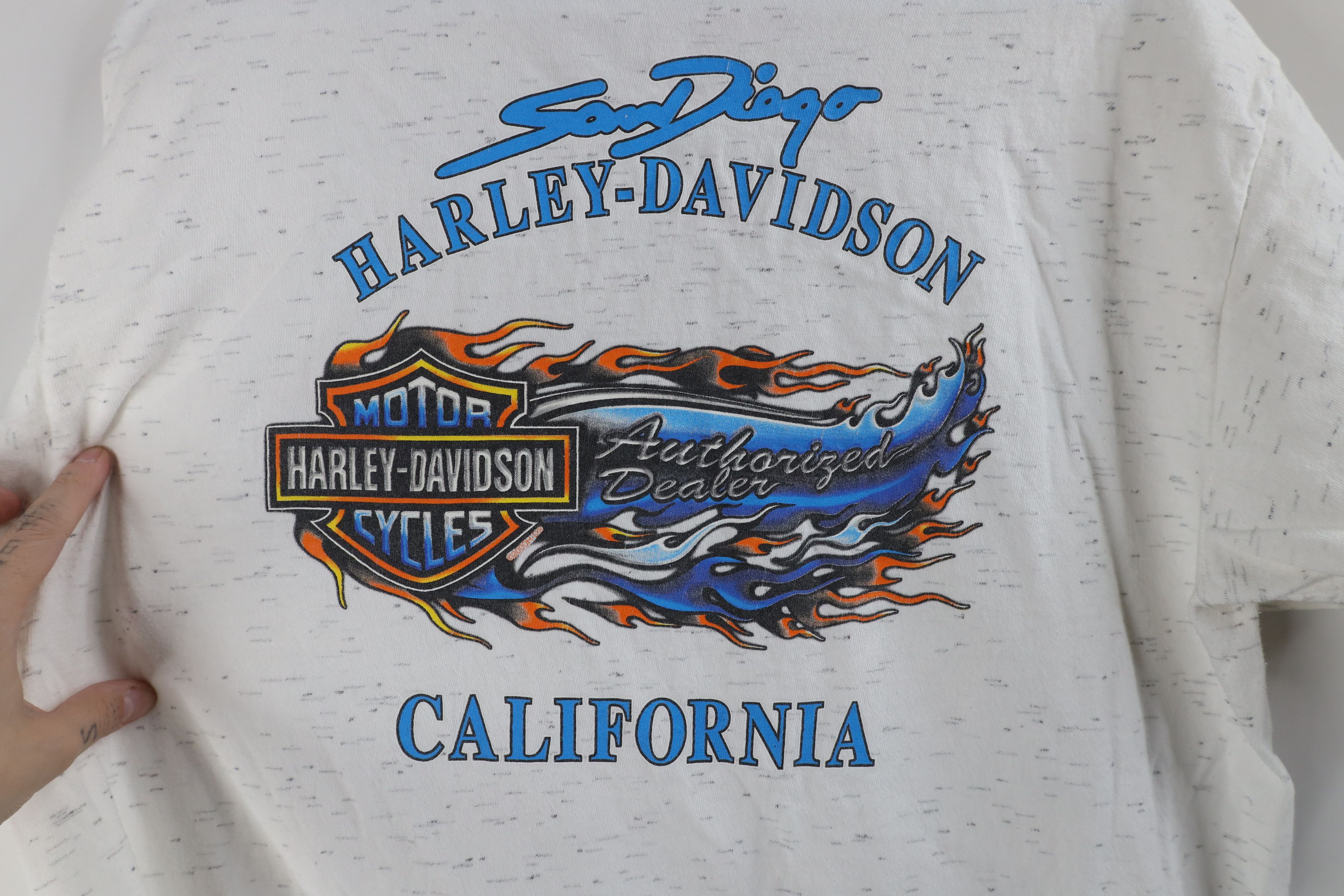 Harley Davidson × Vintage Vintage Y2K 2000 Harley Davidson California Flames T-Shirt Size US L / EU 52-54 / 3 - 9 Thumbnail
