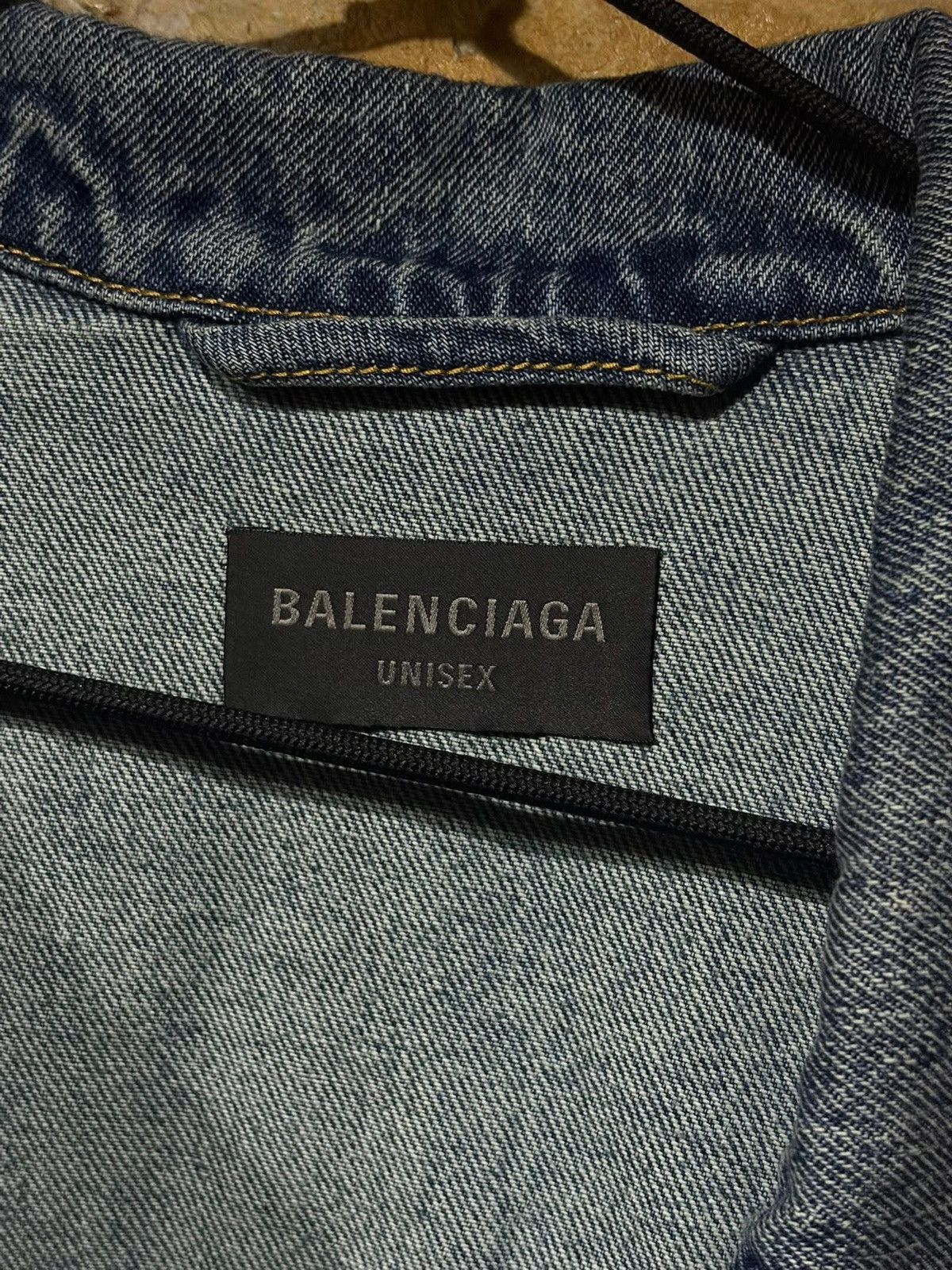 Balenciaga Gaffer logo denim jacket Size US XL / EU 56 / 4 - 3 Thumbnail