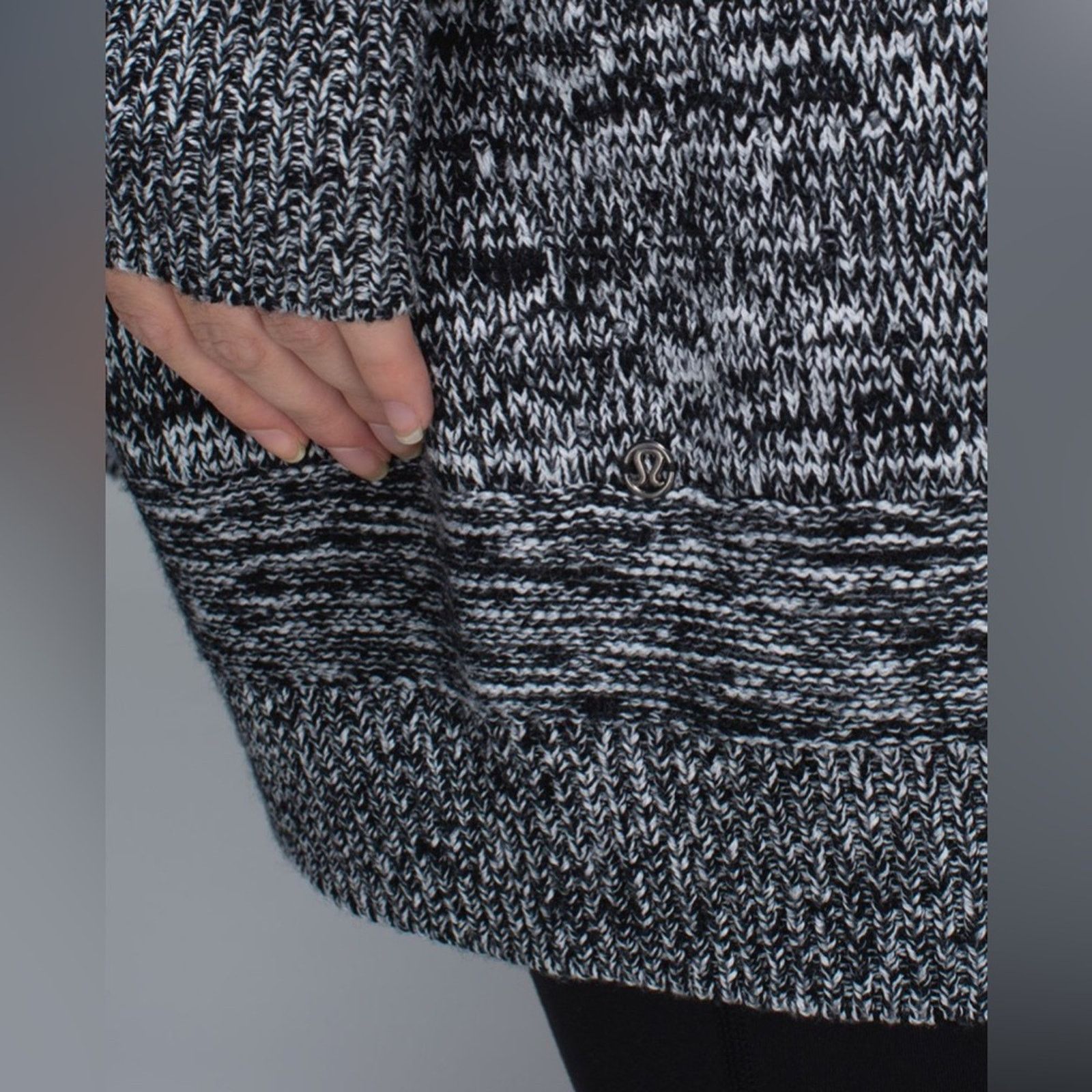 Lululemon Lululemon Cardi All Day Black / White Size S / US 4 / IT 40 - 8 Thumbnail