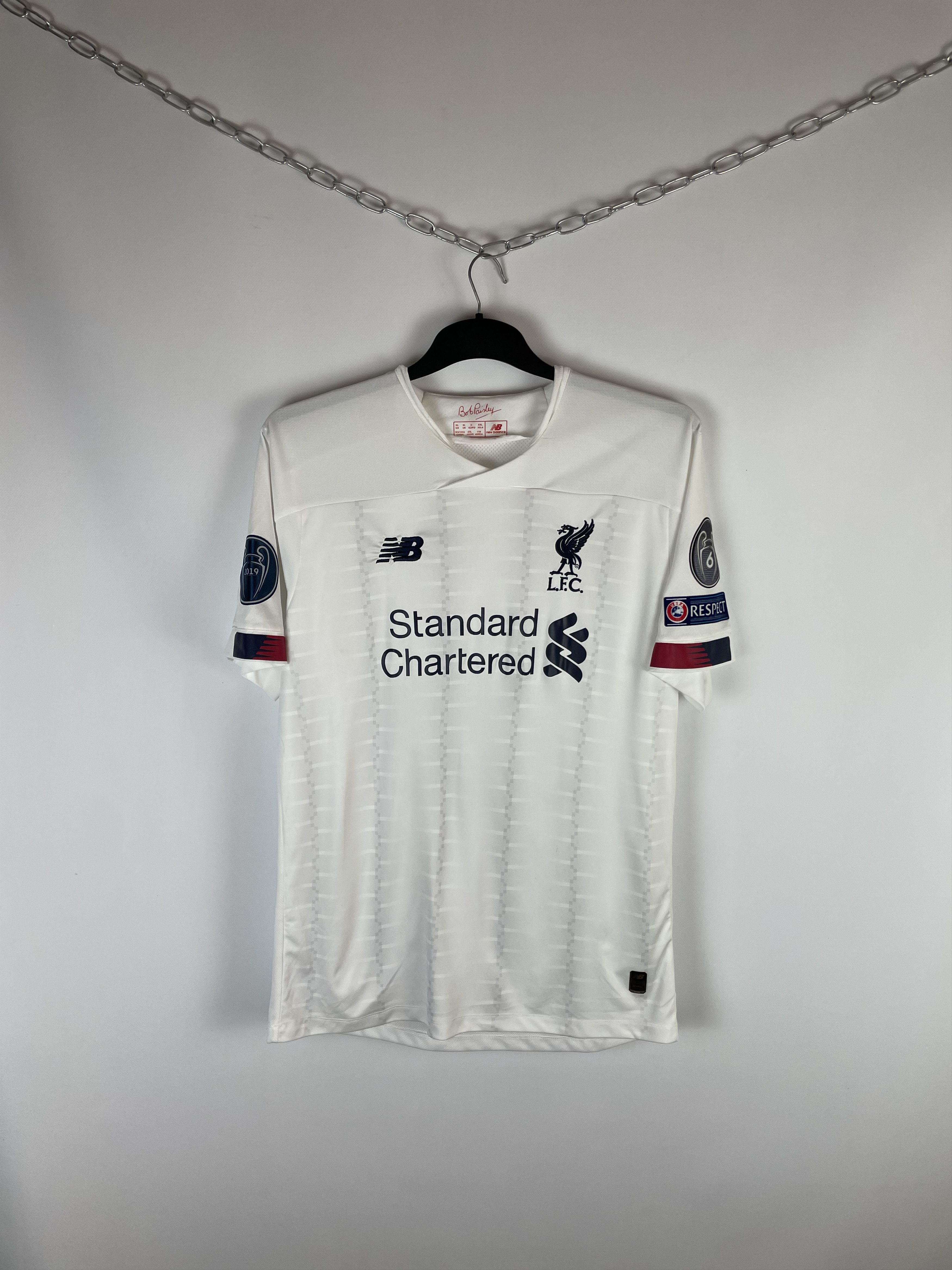 Football Shirts New Balance Liverpool White New Balance Liverpool