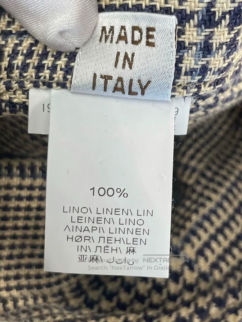 Other Brunello Cucinelli Houndstooth Linen Long Pants Size 26" / US 2 / IT 38 - 6 Thumbnail