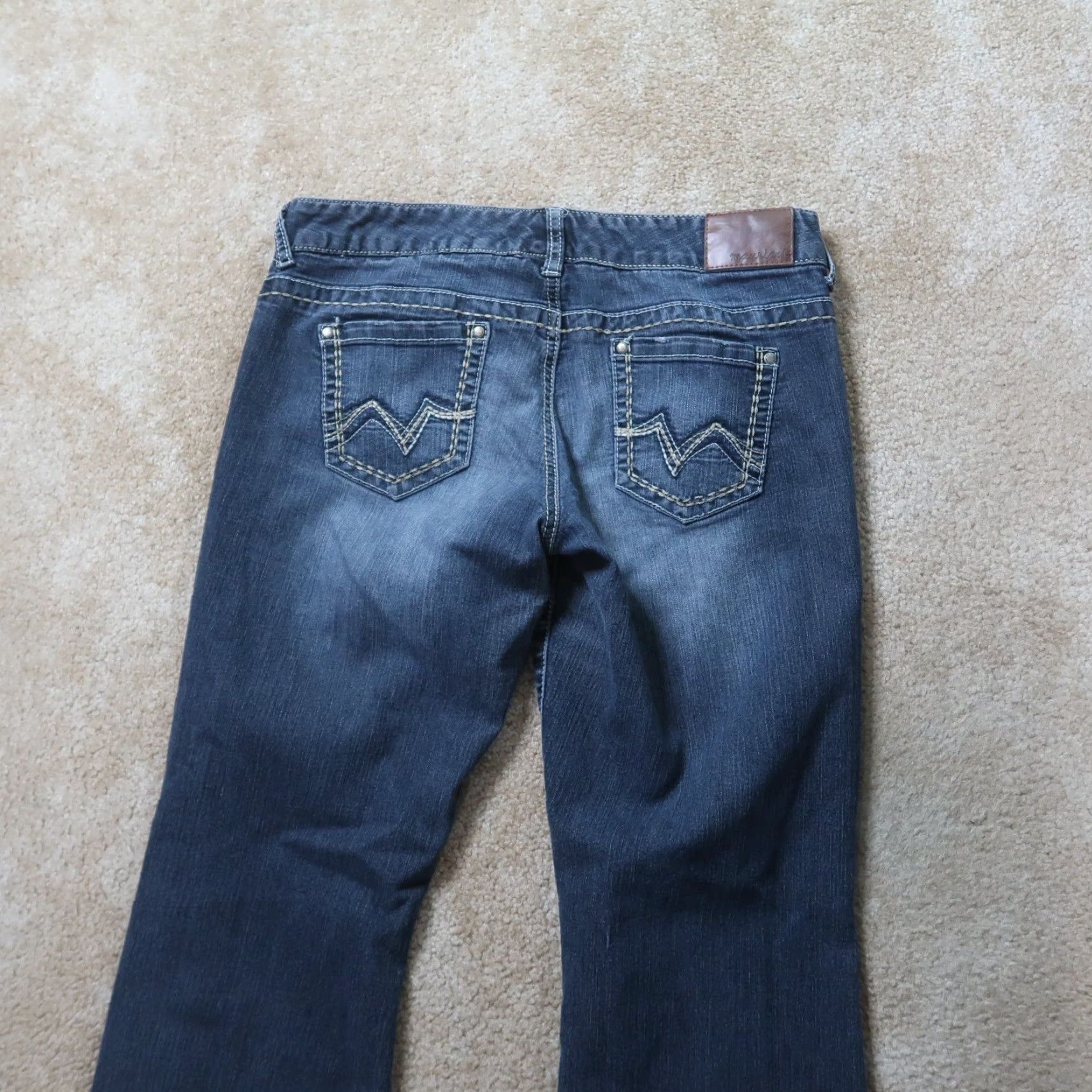 Vintage Maurices Women's Bootcut Jeans 9/10 Mid Rise Blue Denim Pants Size 32" / US 10 / IT 46 - 4 Thumbnail