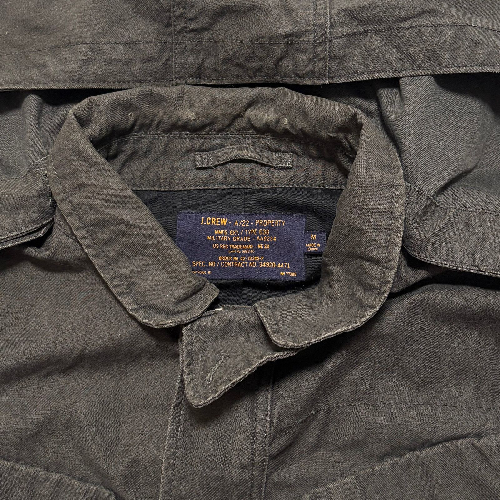 J.Crew J. Crew A/22 Type G38 Military Grade Field Jacket Gray M Size US M / EU 48-50 / 2 - 2 Thumbnail
