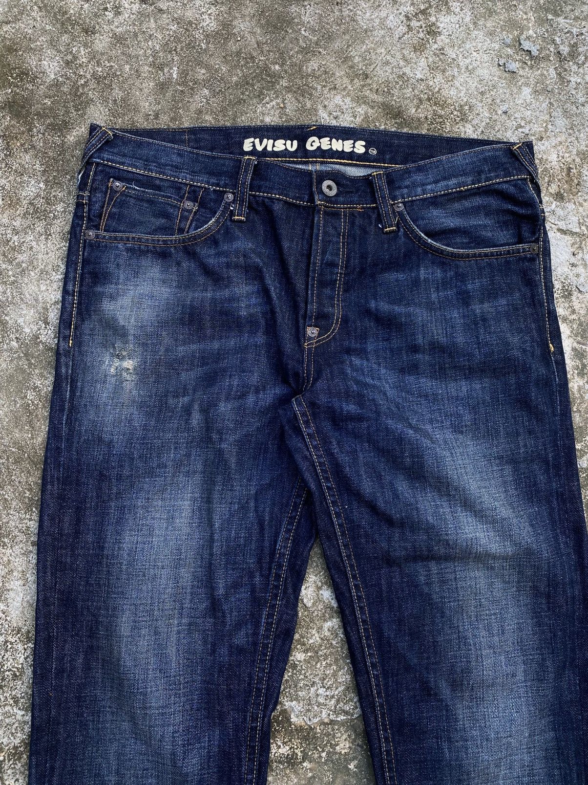 Evisu × Japanese Brand × Vintage EVISU GENES JEANS Size US 34 / EU 50 - 9 Thumbnail