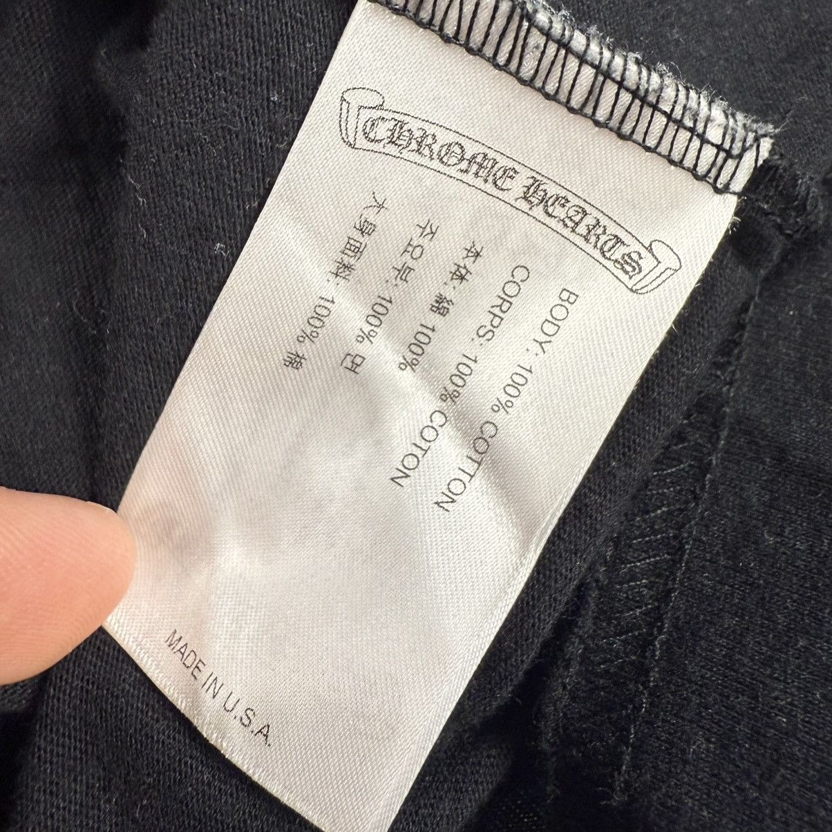 Chrome Hearts Chrome Hearts Script Logo ‘Black’ Long Sleeve Size US L / EU 52-54 / 3 - 11 Thumbnail