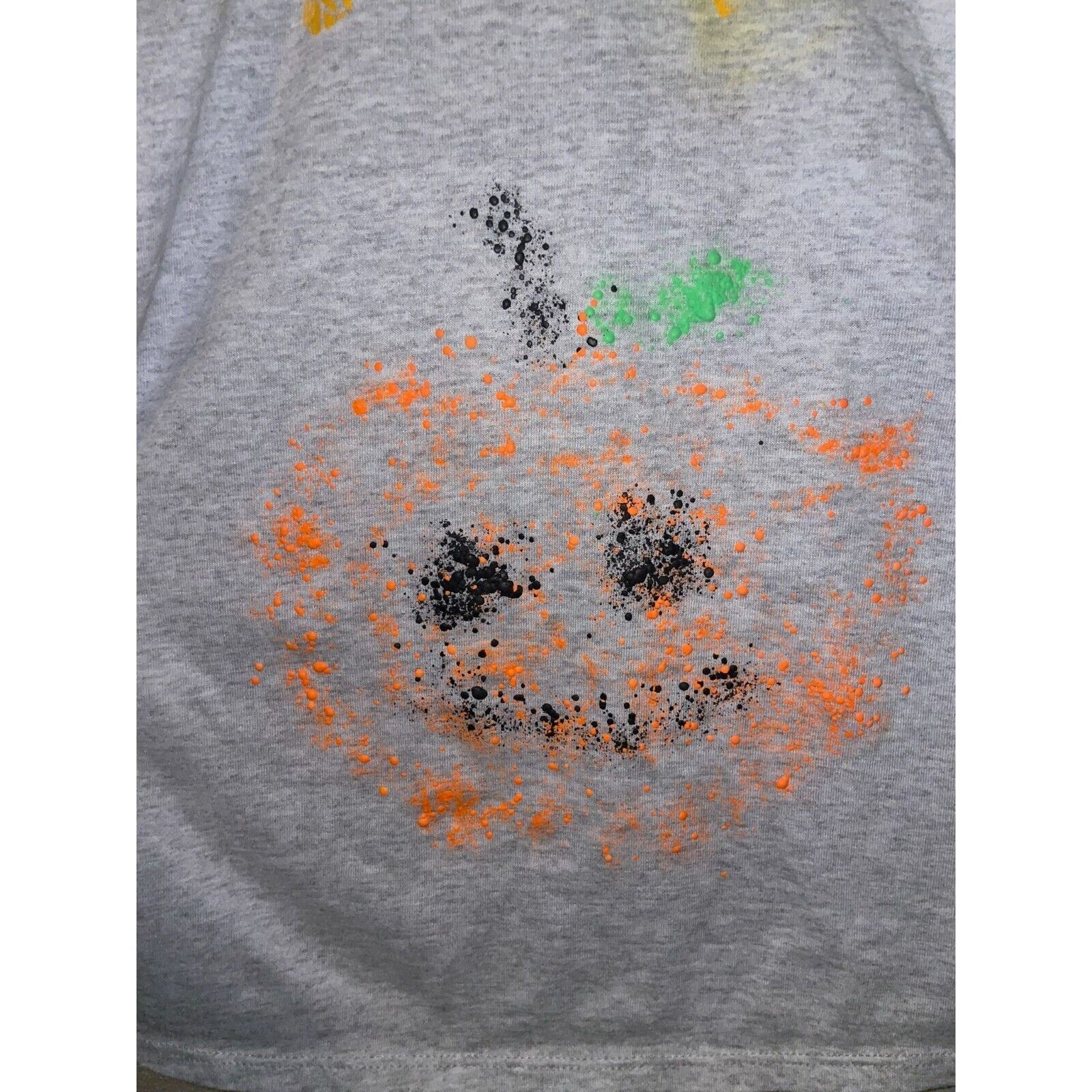 Jerzees Vintage Test Print Halloween Shirt Pumpkin Jack-o-lantern M Size US M / EU 48-50 / 2 - 6 Thumbnail