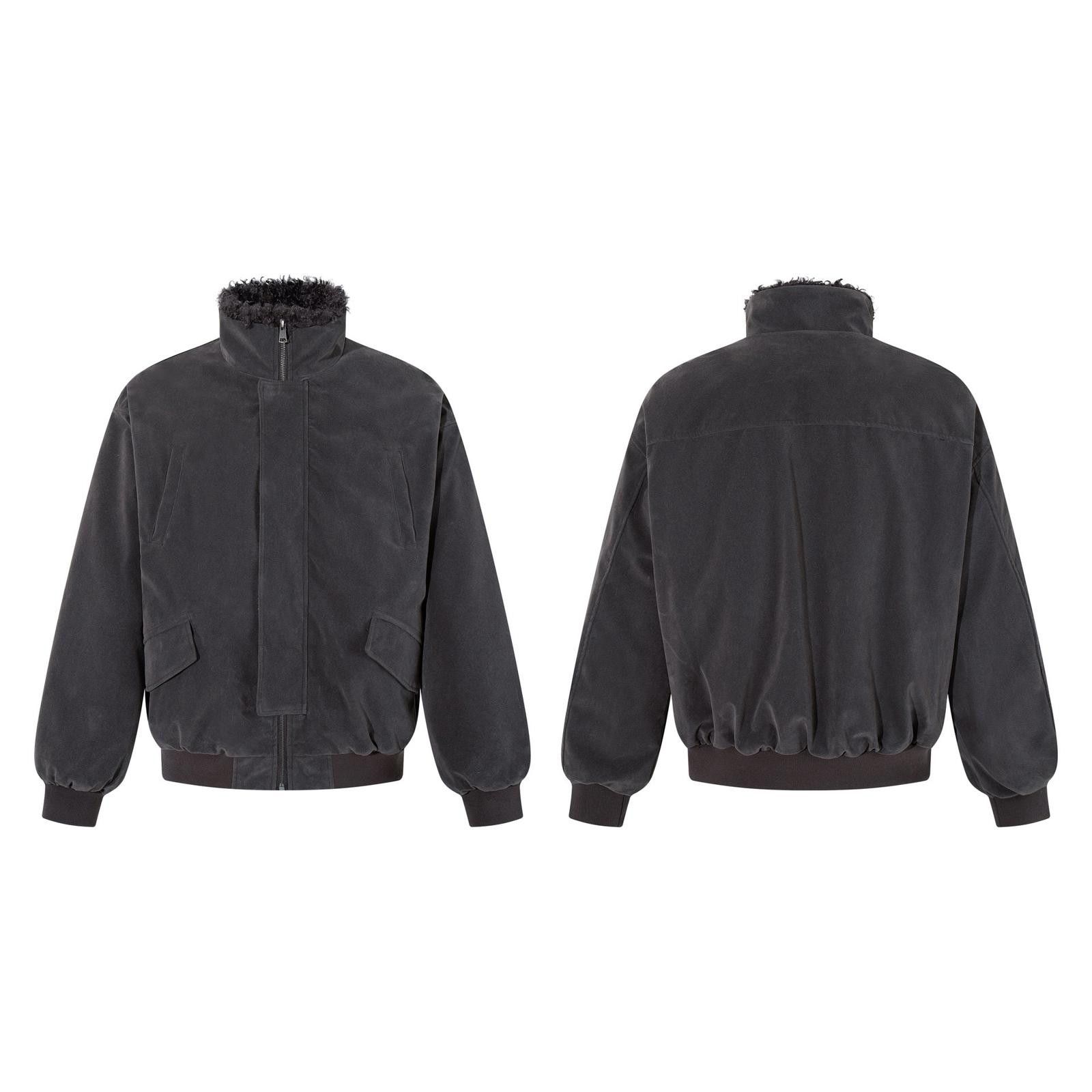Japanese Brand Faux Fur Lined Bomber Jacket, Mens Outerwear Size US M / EU 48-50 / 2 - 5 Thumbnail