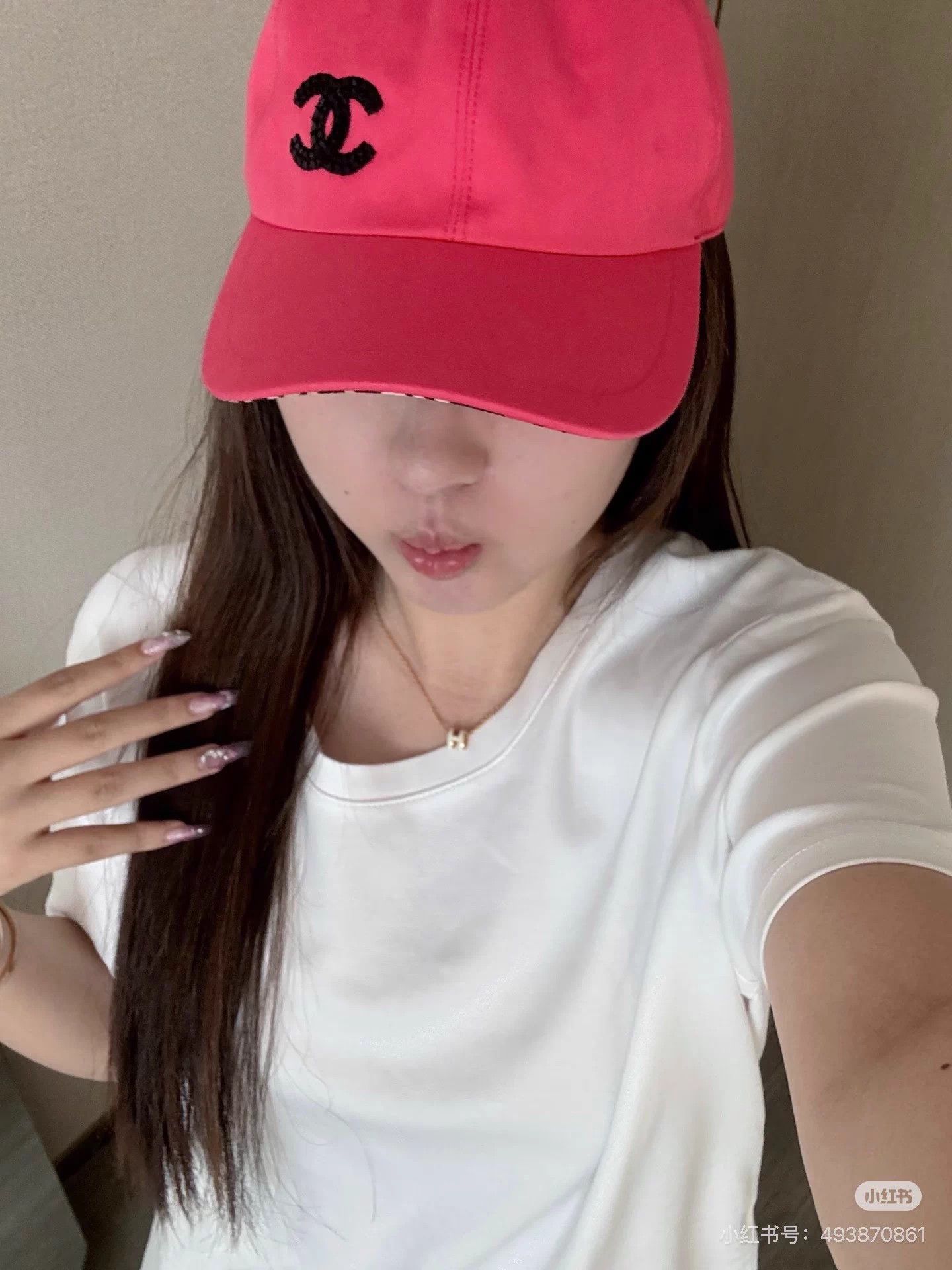 Chanel Chanel 24C pink black sequin CC logo baseball cap Size ONE SIZE - 9 Thumbnail