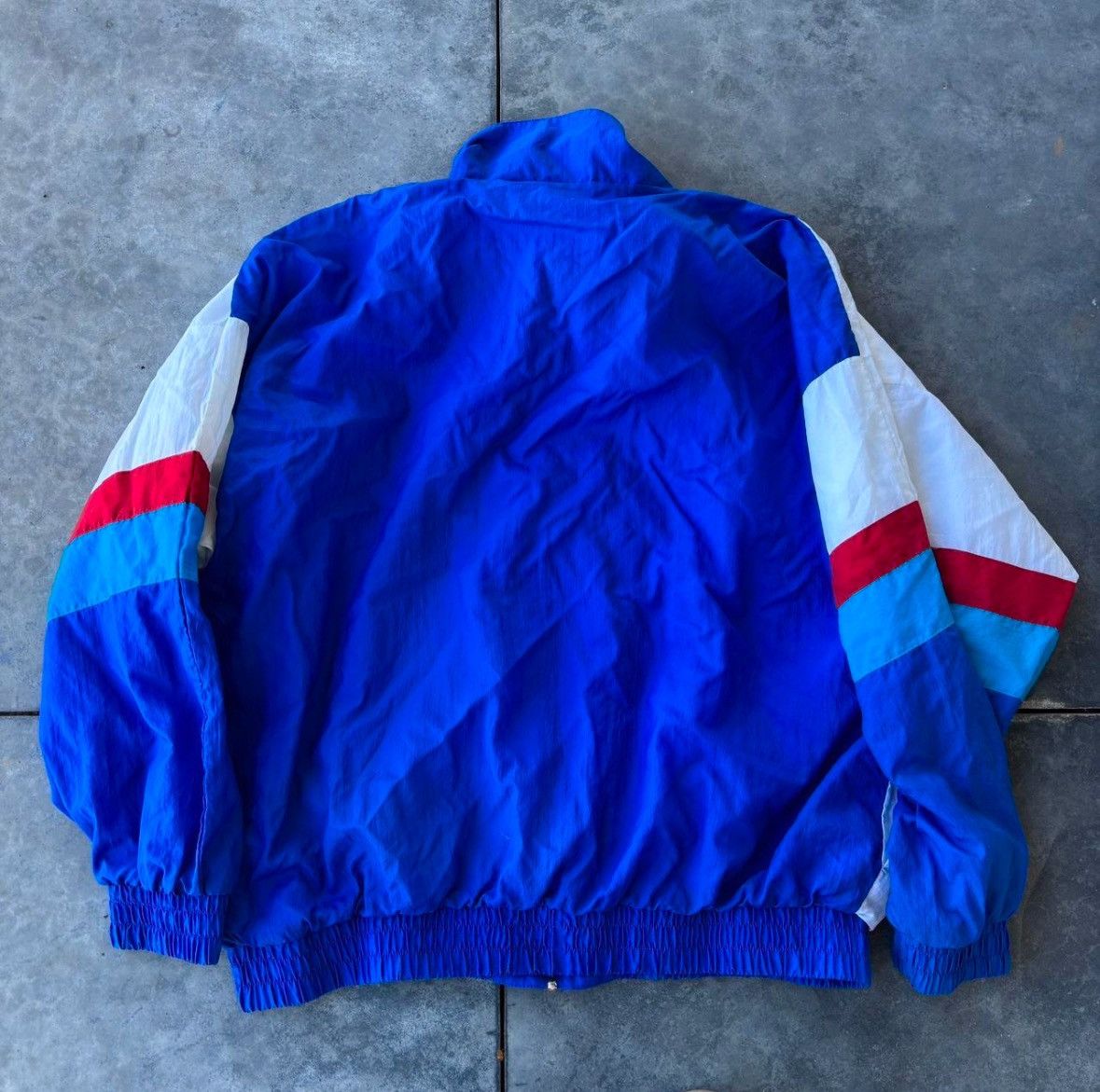 Spalding Vintage Spalding Pro Windbreaker Red White Blue Retro Zip Size US XXL / EU 58 / 5 - 2 Thumbnail