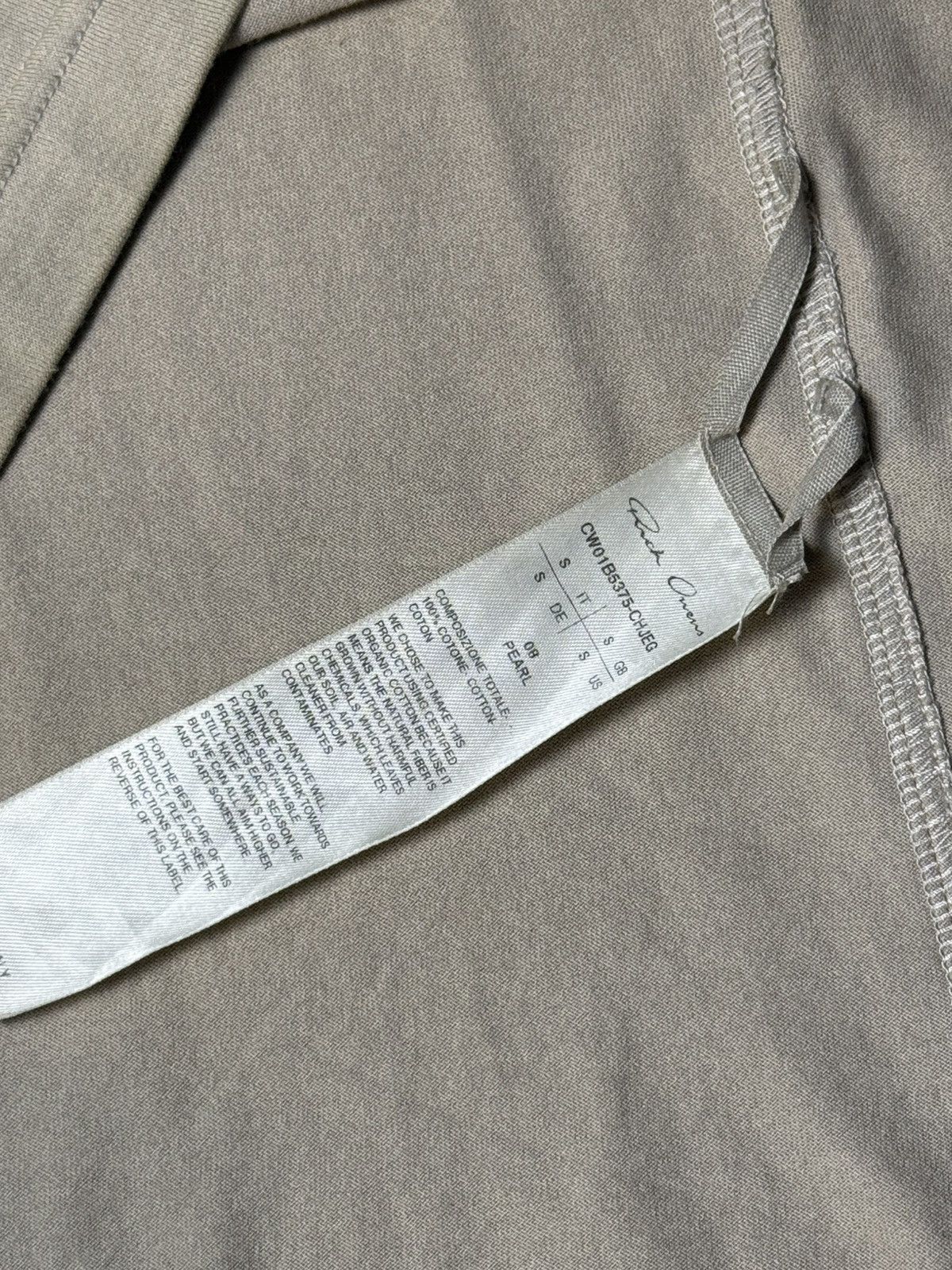 Rick Owens Rick Owens X Champion Tommy T-Shirt Pearl Size US S / EU 44-46 / 1 - 7 Thumbnail