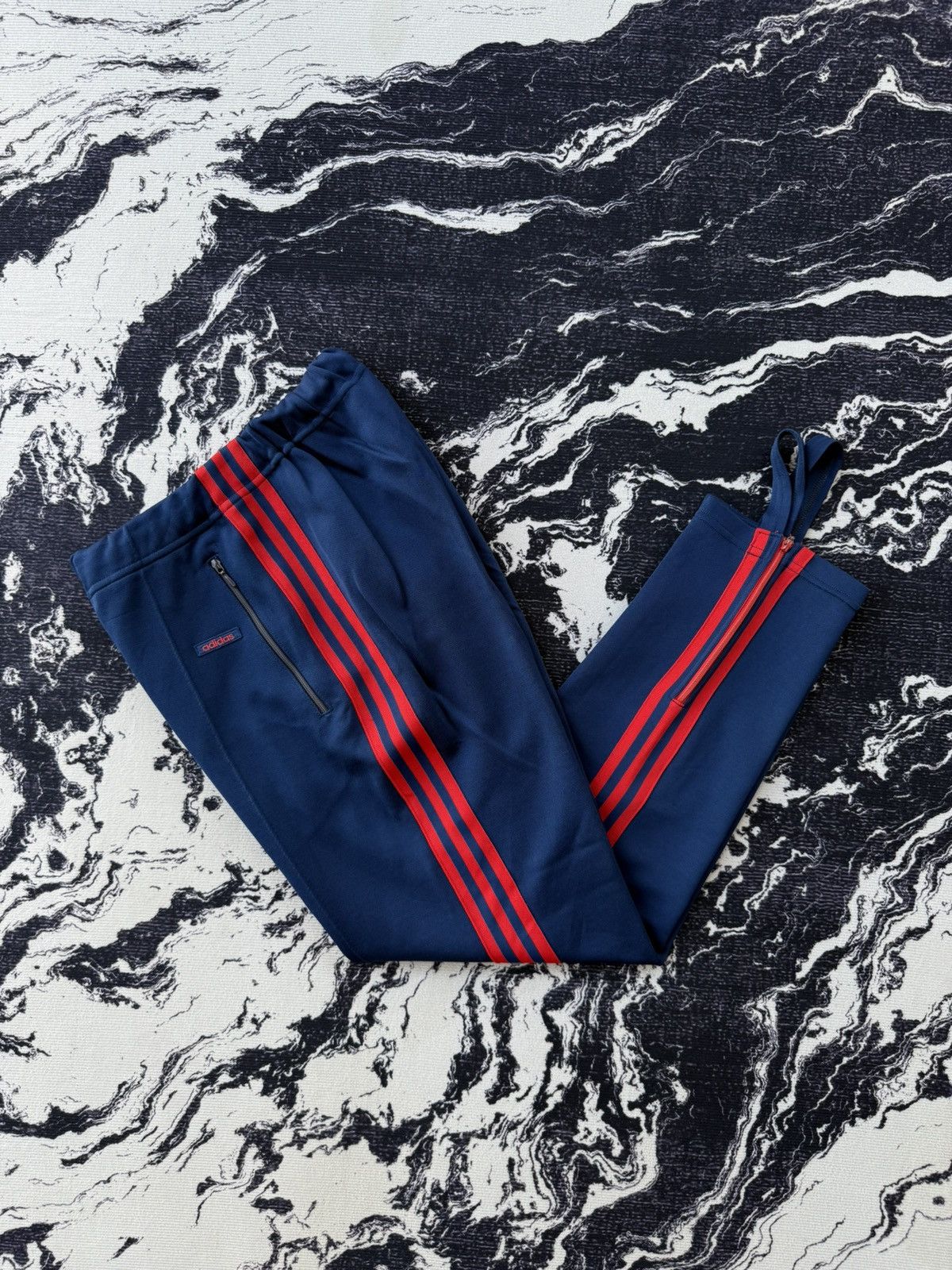 Adidas × Japanese Brand × Vintage Vintage adidas descente trackpants navy blue Size US 28 / EU 44 - 1 Thumbnail