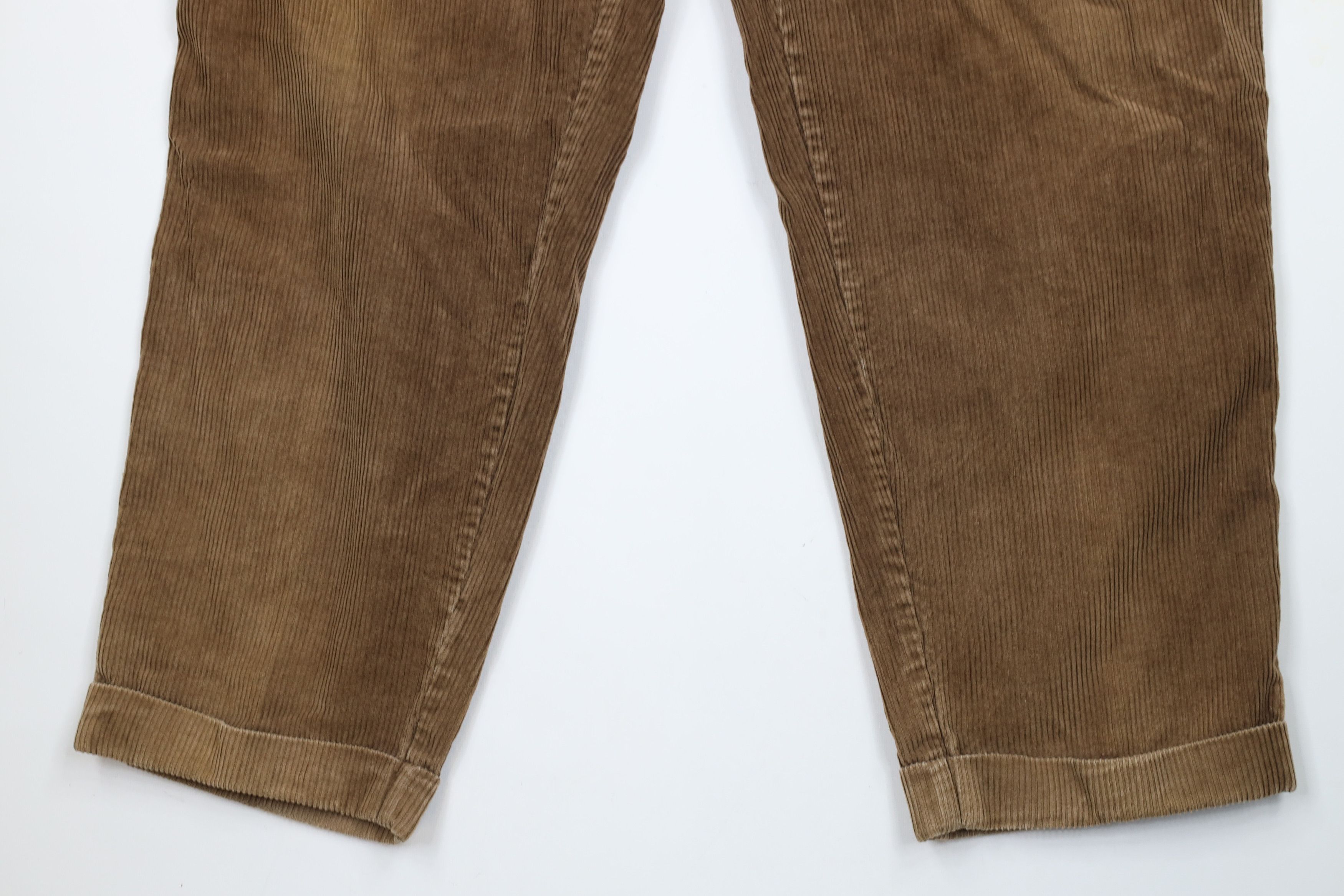 Vintage Vintage 90s Streetwear Cuffed Wide Leg Corduroy Pants Size US 36 / EU 52 - 4 Thumbnail