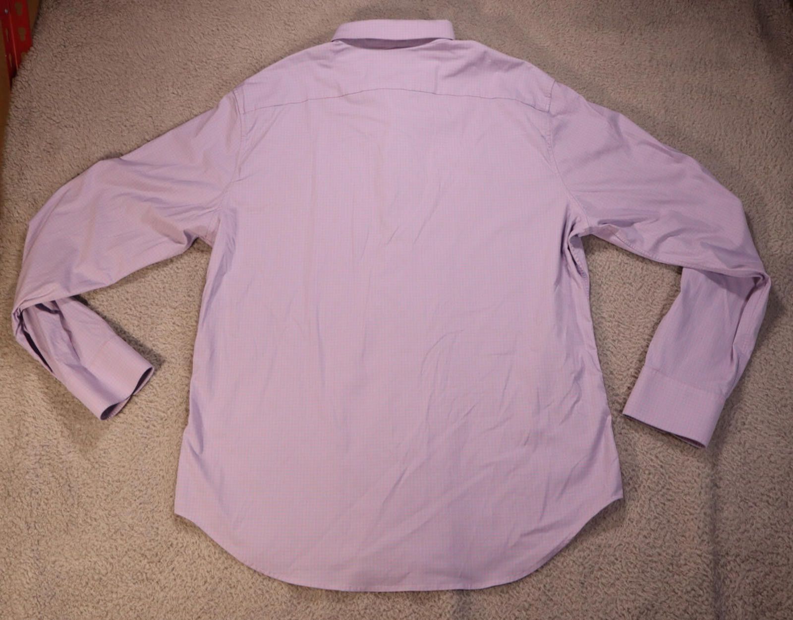 Bonobos Bonobos Tech Button Down Men XL Long Pink Blue Slim Fit Size 44R - 7 Thumbnail