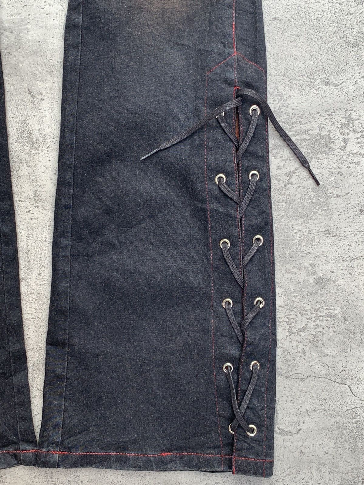 Japanese Brand VITRAIL lace-up flare pants Size US 26 / EU 42 - 3 Thumbnail