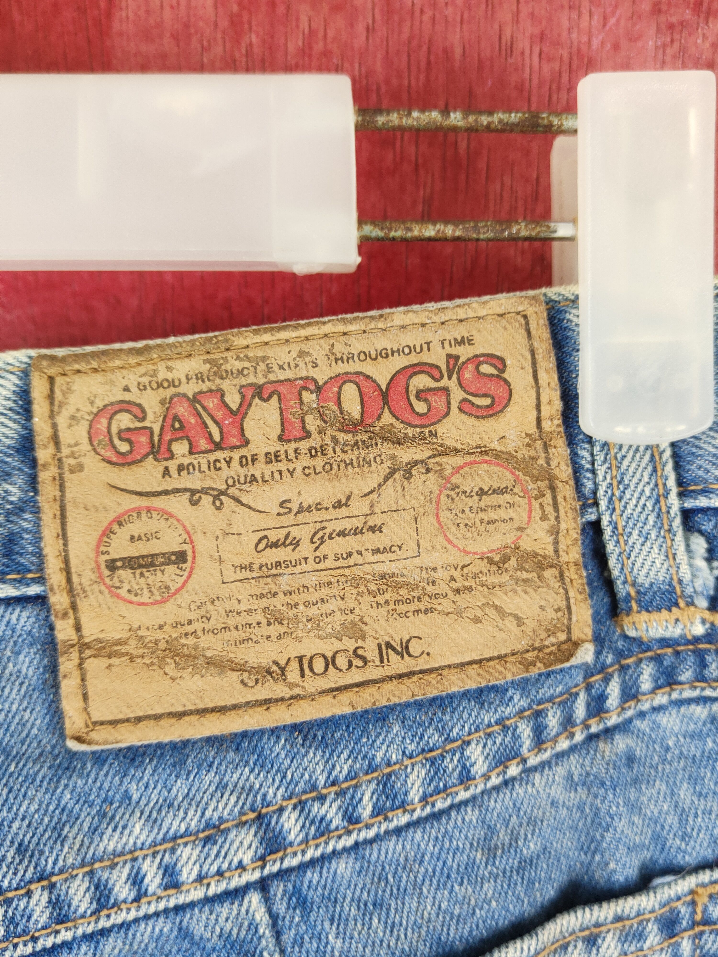 Japanese Brand Gaytog's Blue Faded Distressed Ripped Jeans #S1770 Size 28" / US 6 / IT 42 - 8 Thumbnail
