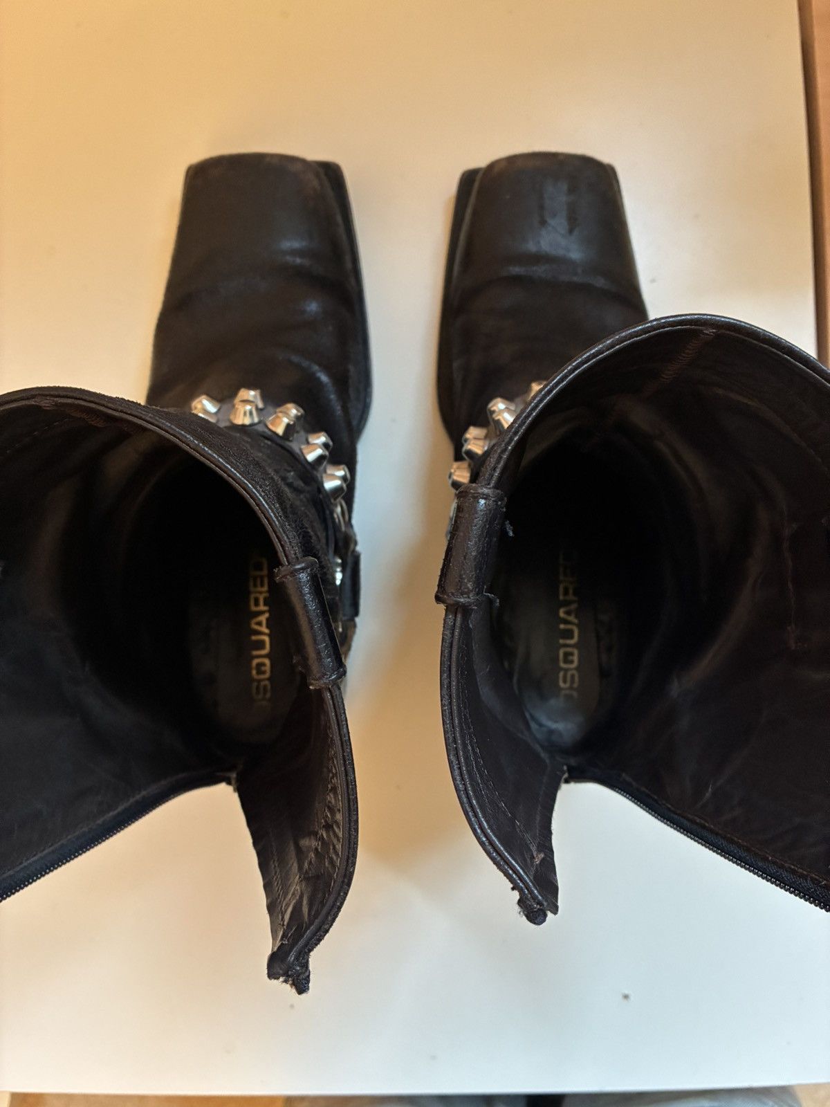 Dsquared2 Studded Dsquared square toe boots FW04 Size US 11 / EU 44 - 3 Thumbnail