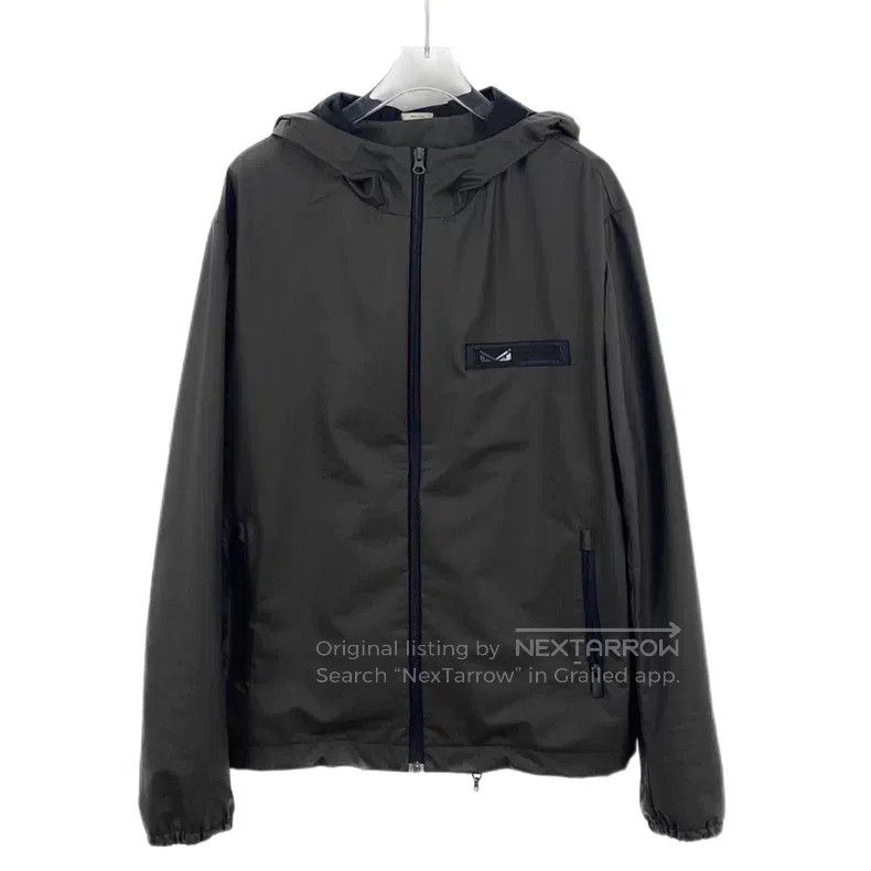Fendi Fendi Brown-green hooded zipper, long-sleeve jacket coat Size US M / EU 48-50 / 2 - 1 Thumbnail