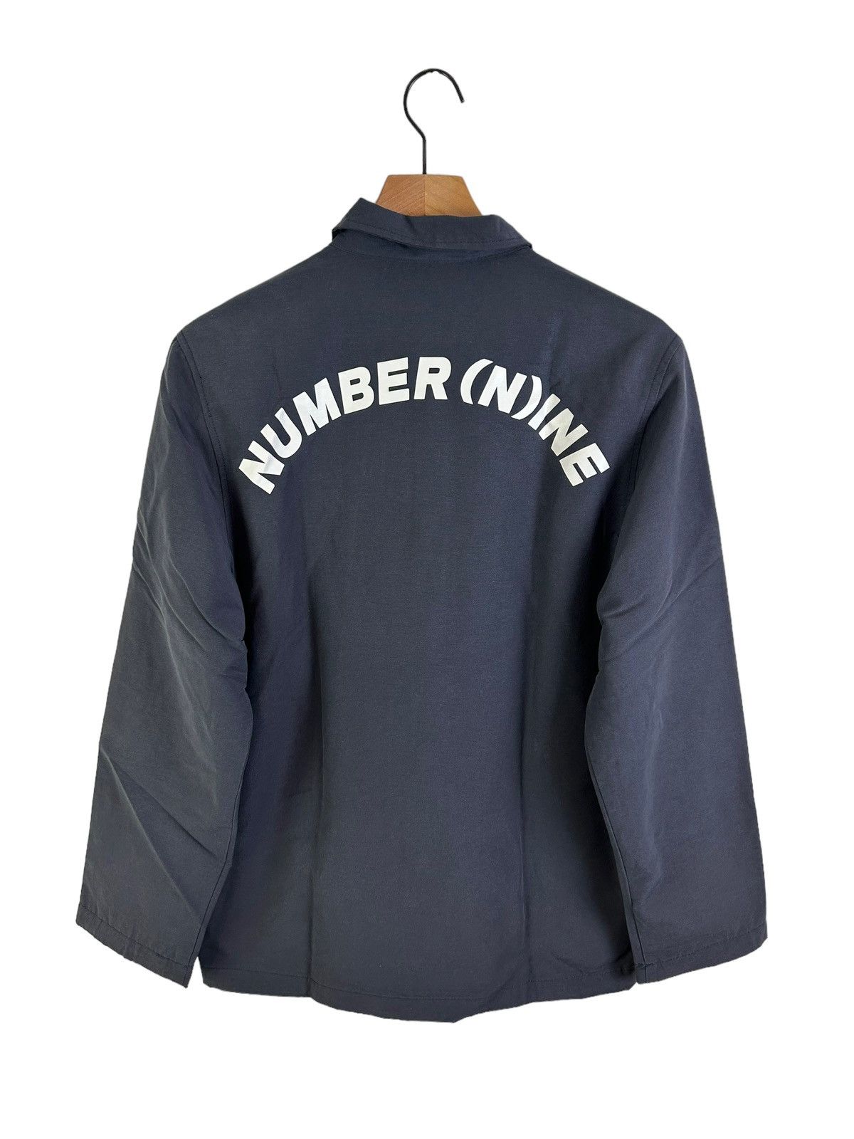 Pre-owned Number N Ine Number Nine Back Print Coach Jacket In Black