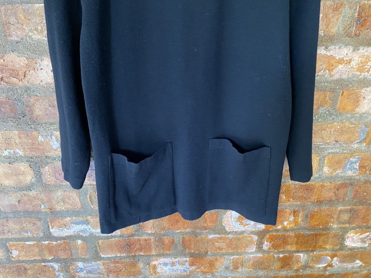Yves Saint Laurent 1990s High neck bush pocket super black wool Size M / US 6-8 / IT 42-44 - 4 Thumbnail