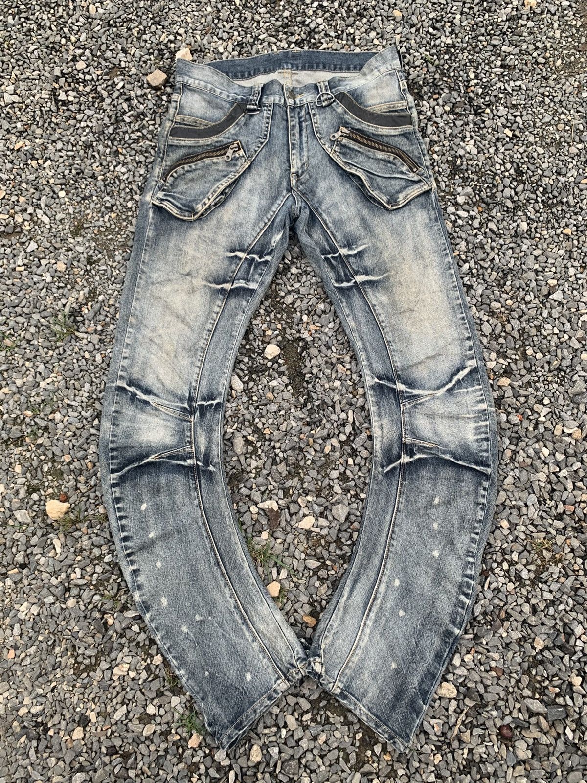 PPFM BANANA CURVE CUT BANANA JAPANESE PUNK RUSTY DENIM