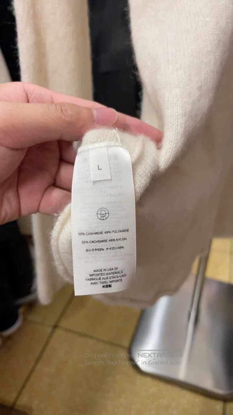 The Row The Row Off-white cashmere long-sleeve sweater Size L / US 10 / IT 46 - 4 Thumbnail
