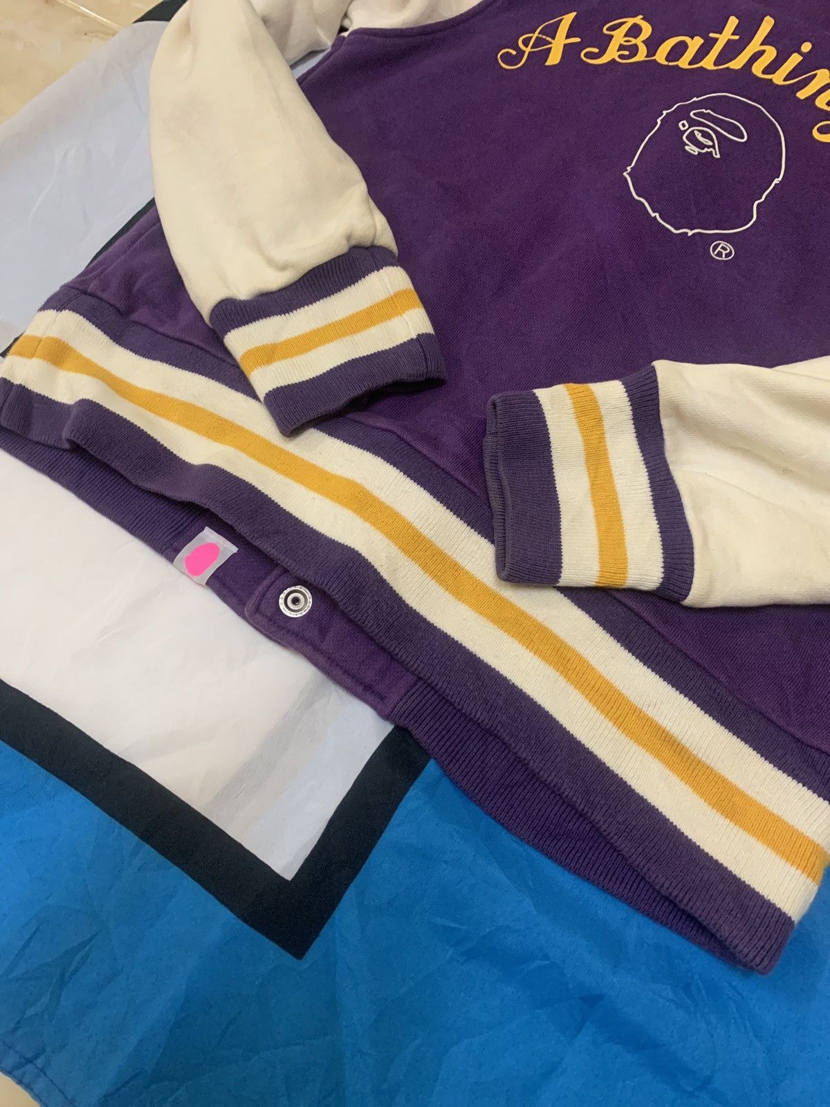 Bape Apee Sweat Varsity Jacket Size XS / US 0-2 / IT 36-38 - 8 Thumbnail