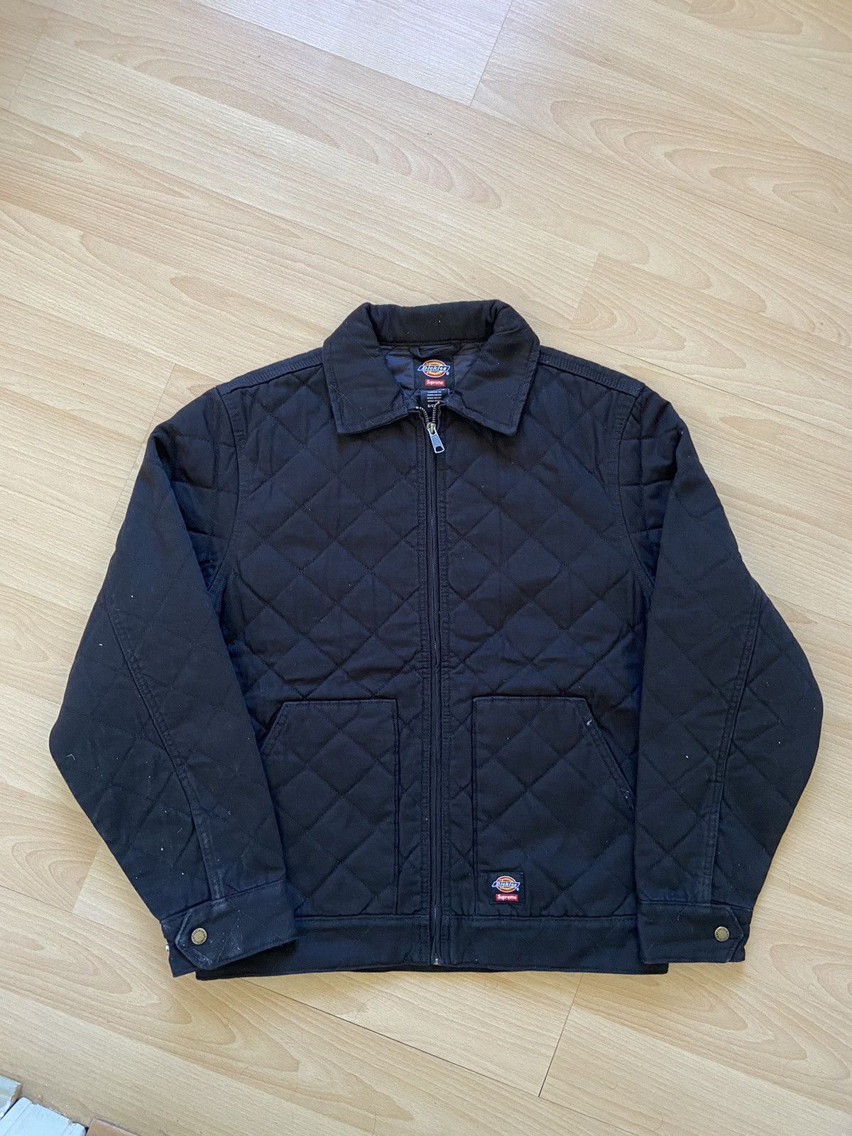 Supreme Supreme x Dickies Black Quilted Jacket | Grailed