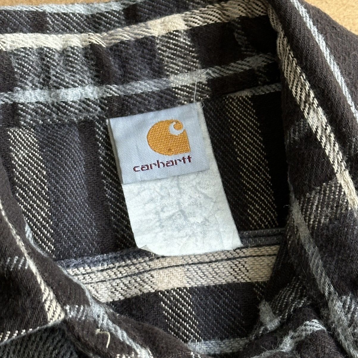 Carhartt Vintage 90s Carhartt Plaid Flannel Shirt Vest Size US L / EU 52-54 / 3 - 5 Thumbnail