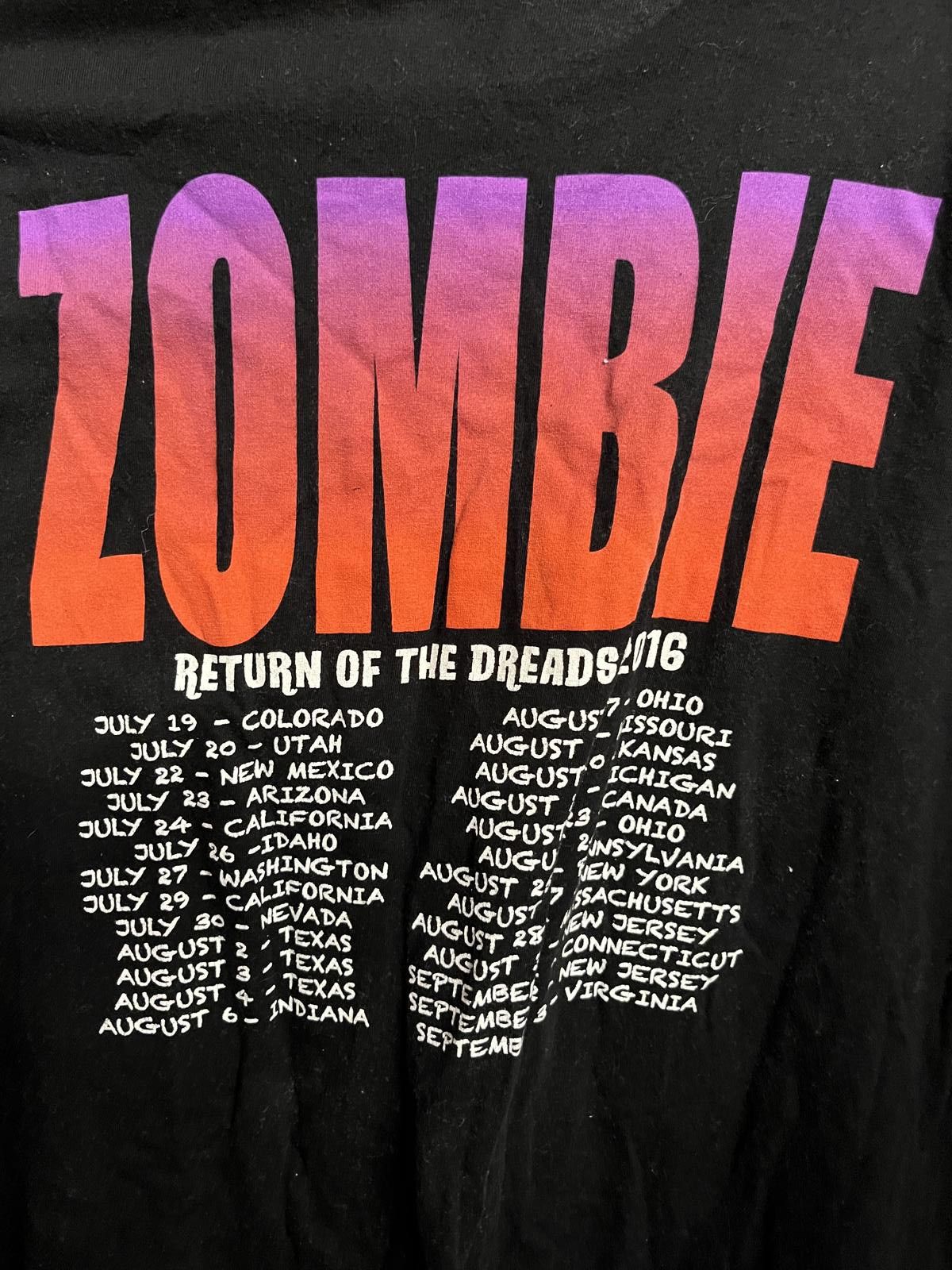 Designer Rob Zombie 2016 Tour T-shirt Return of the Dreads Shirt - L Size US L / EU 52-54 / 3 - 5 Thumbnail