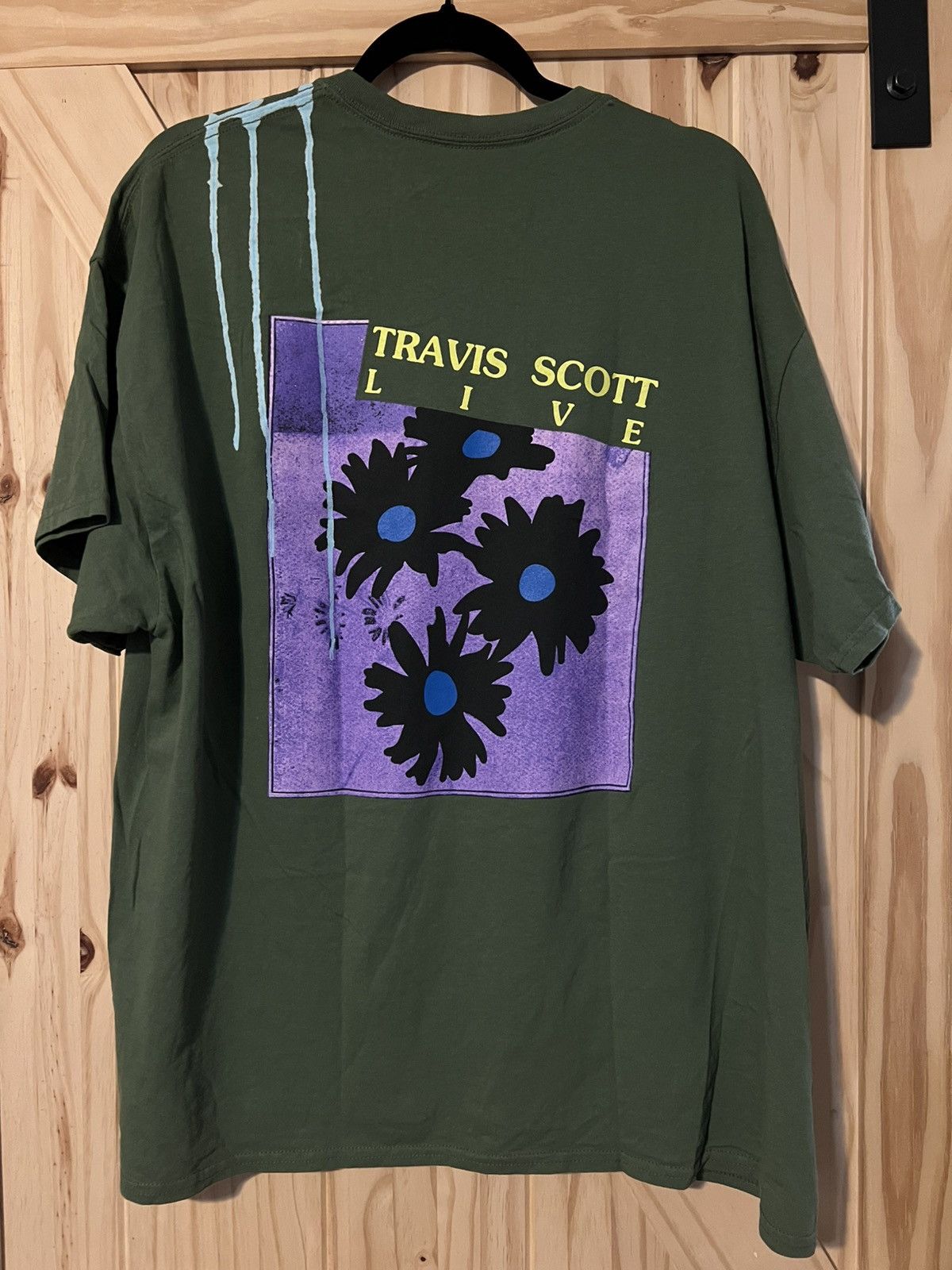 Travis Scott Travis Scott Astroworld Europe 2019 Green Washed Tee Size US S / EU 44-46 / 1 - 2 Thumbnail