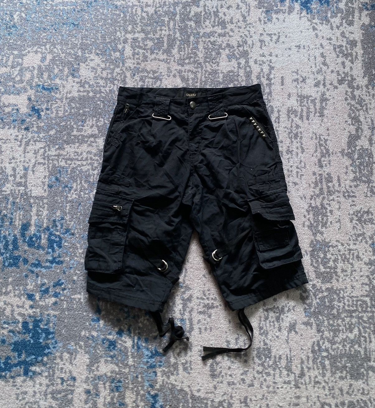 If Six Was Nine × Japanese Brand × Le Grande Bleu (L.G.B.) Japanes Lagust studded bondage cargo short ifsix lgb style Size US 33 - 1 Thumbnail