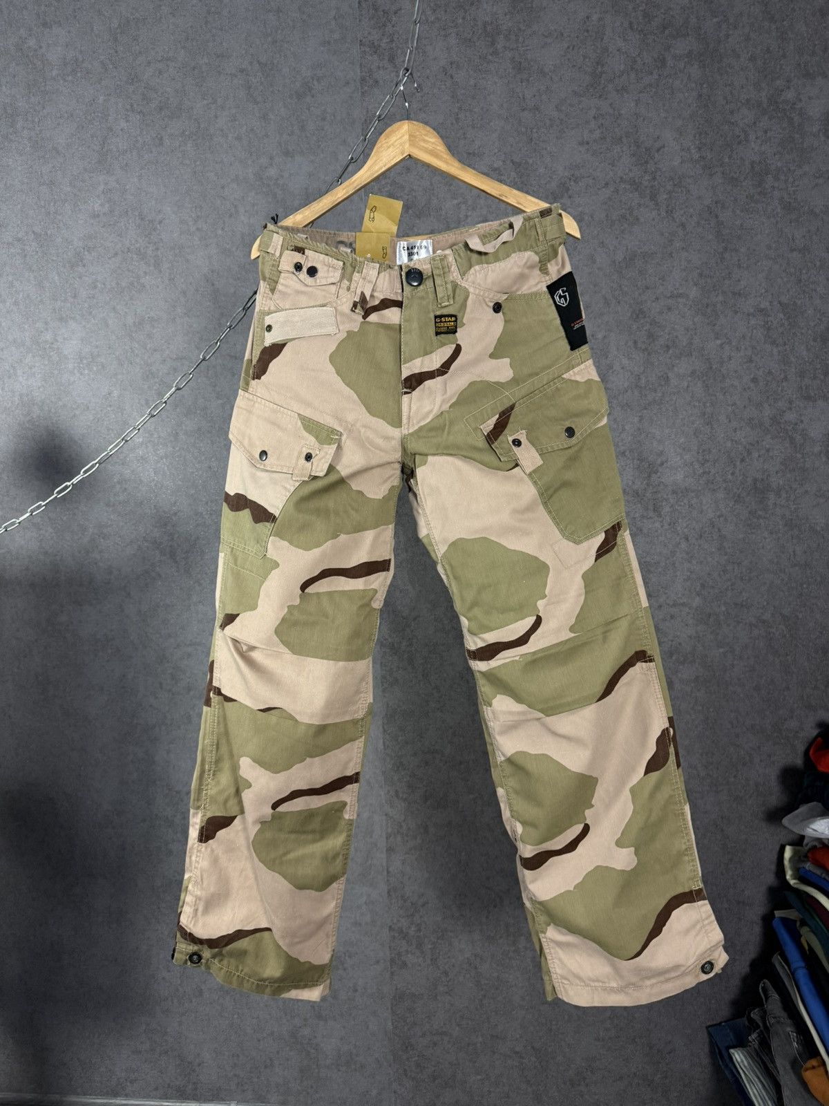G-Star G Star camo designer vintage cargo pants Size US 30 / EU 46 - 1 Thumbnail